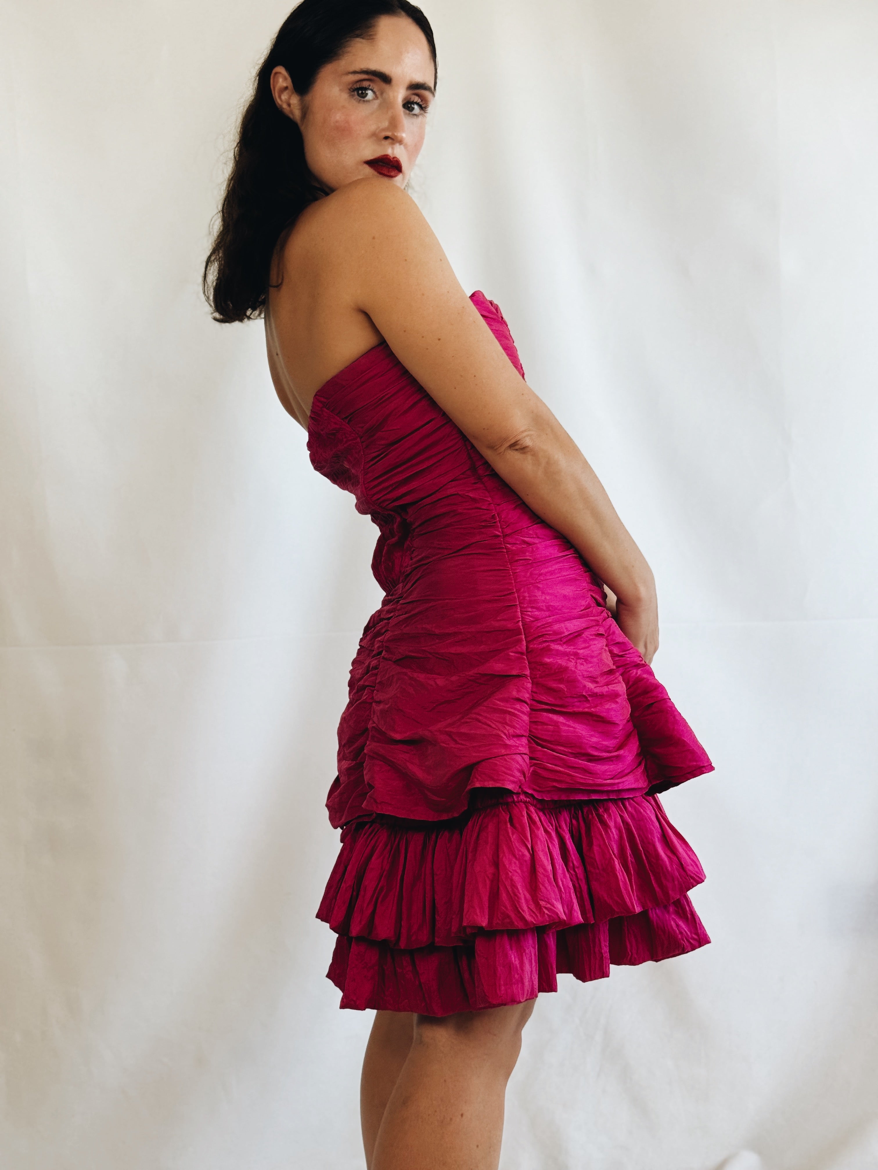 Vestido organza vintage