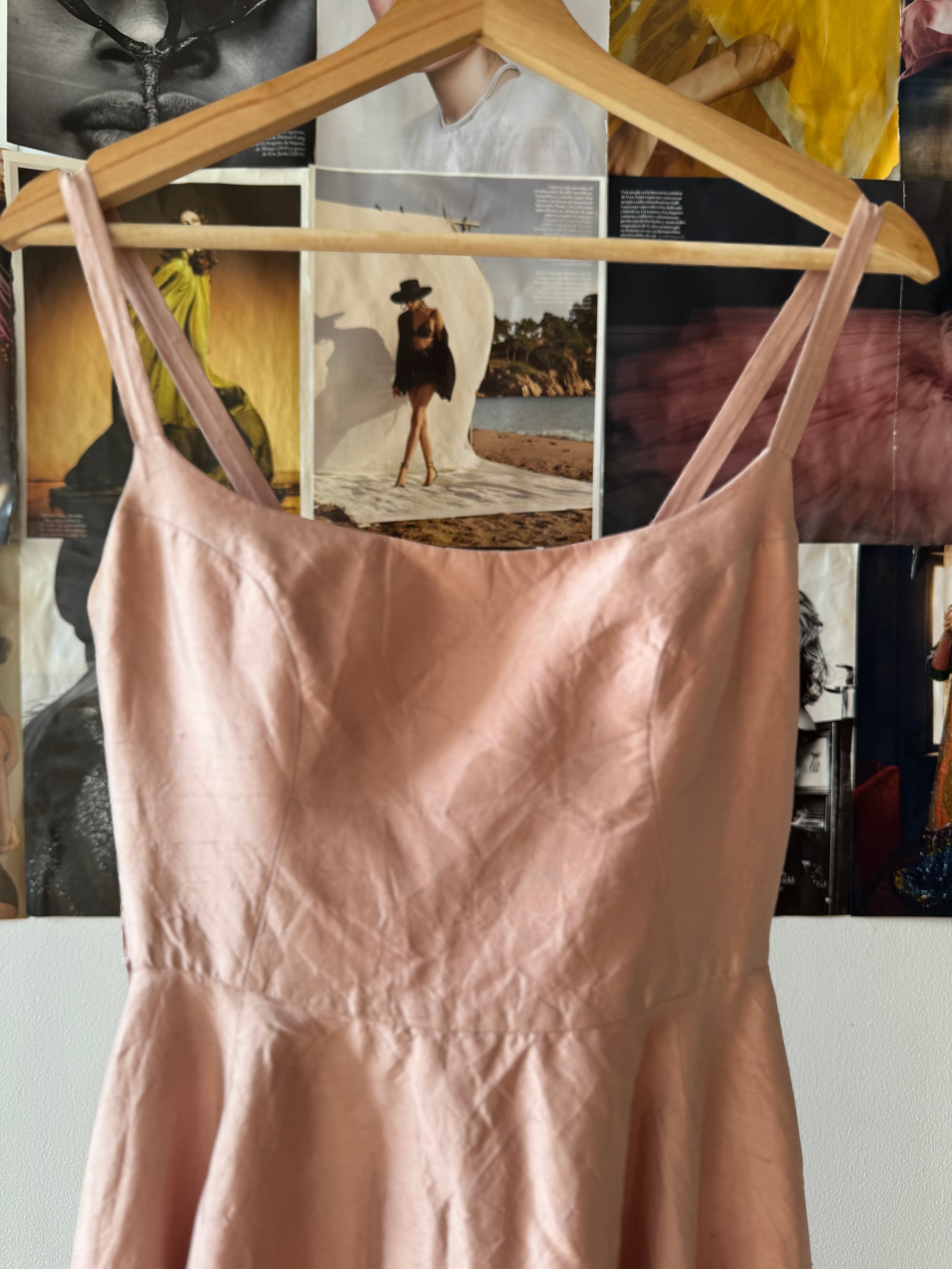 Vestido de seda vintage