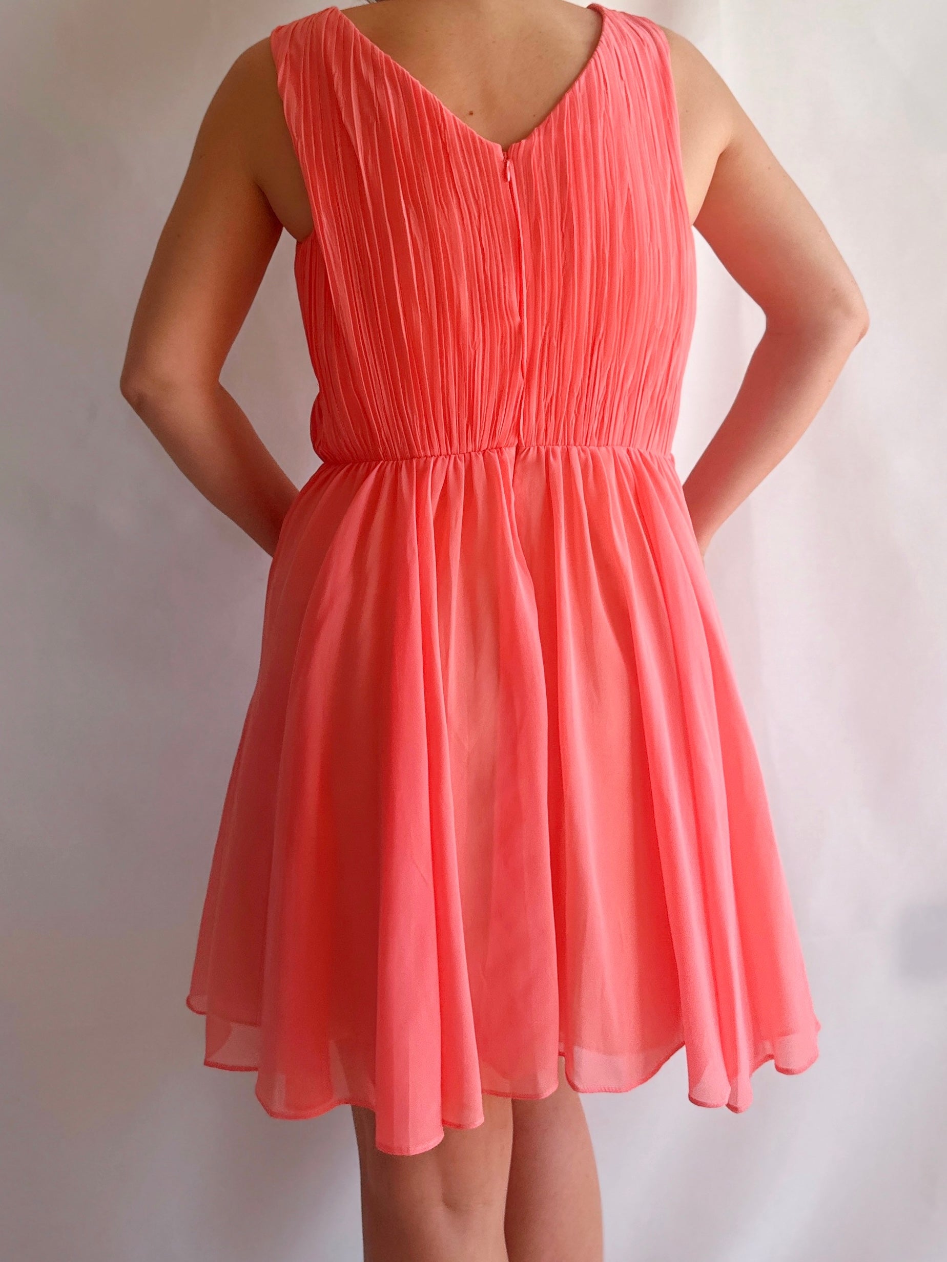 Vestido plisado Blue Illusion