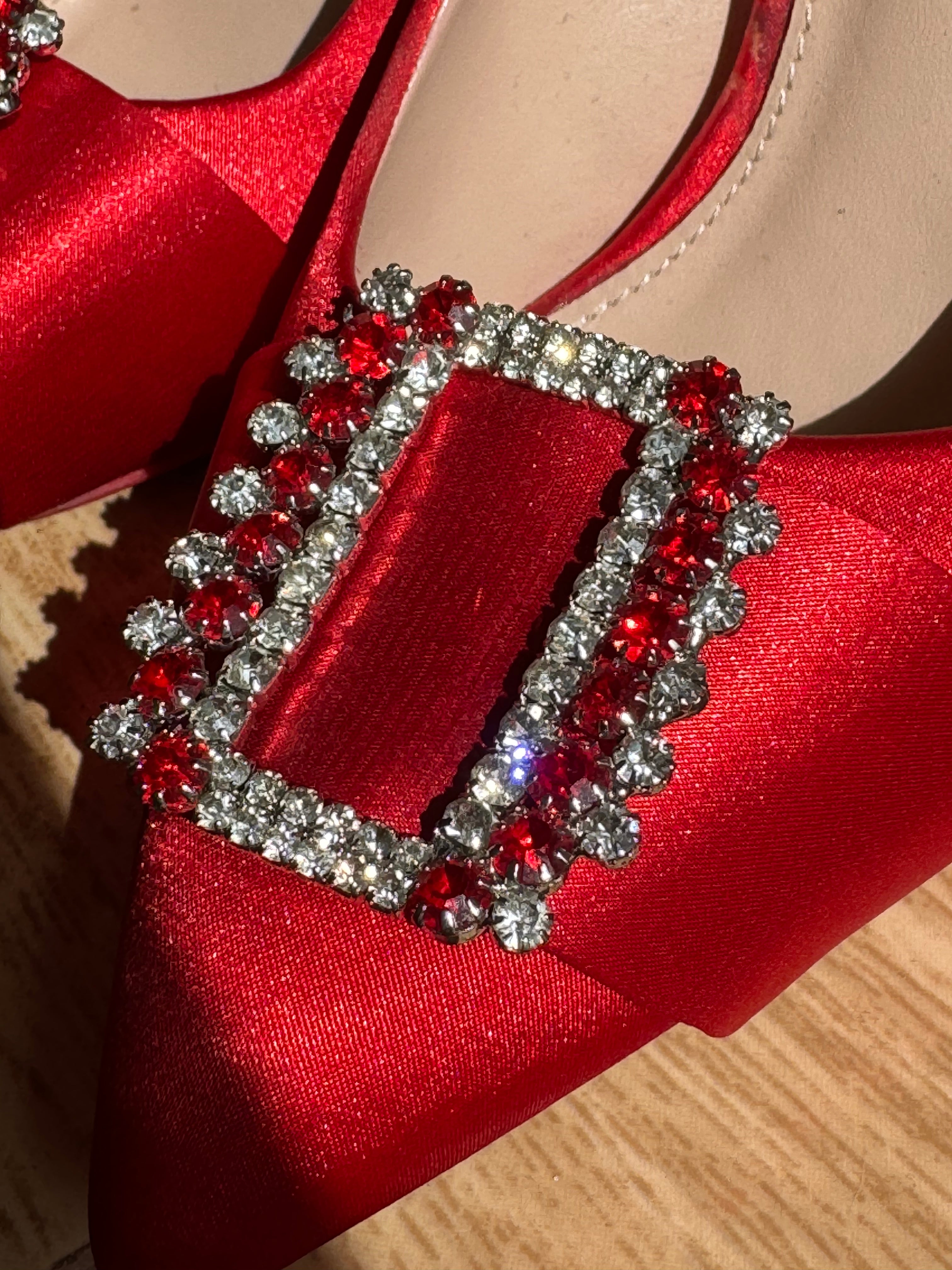 Tacones de satén Andarina