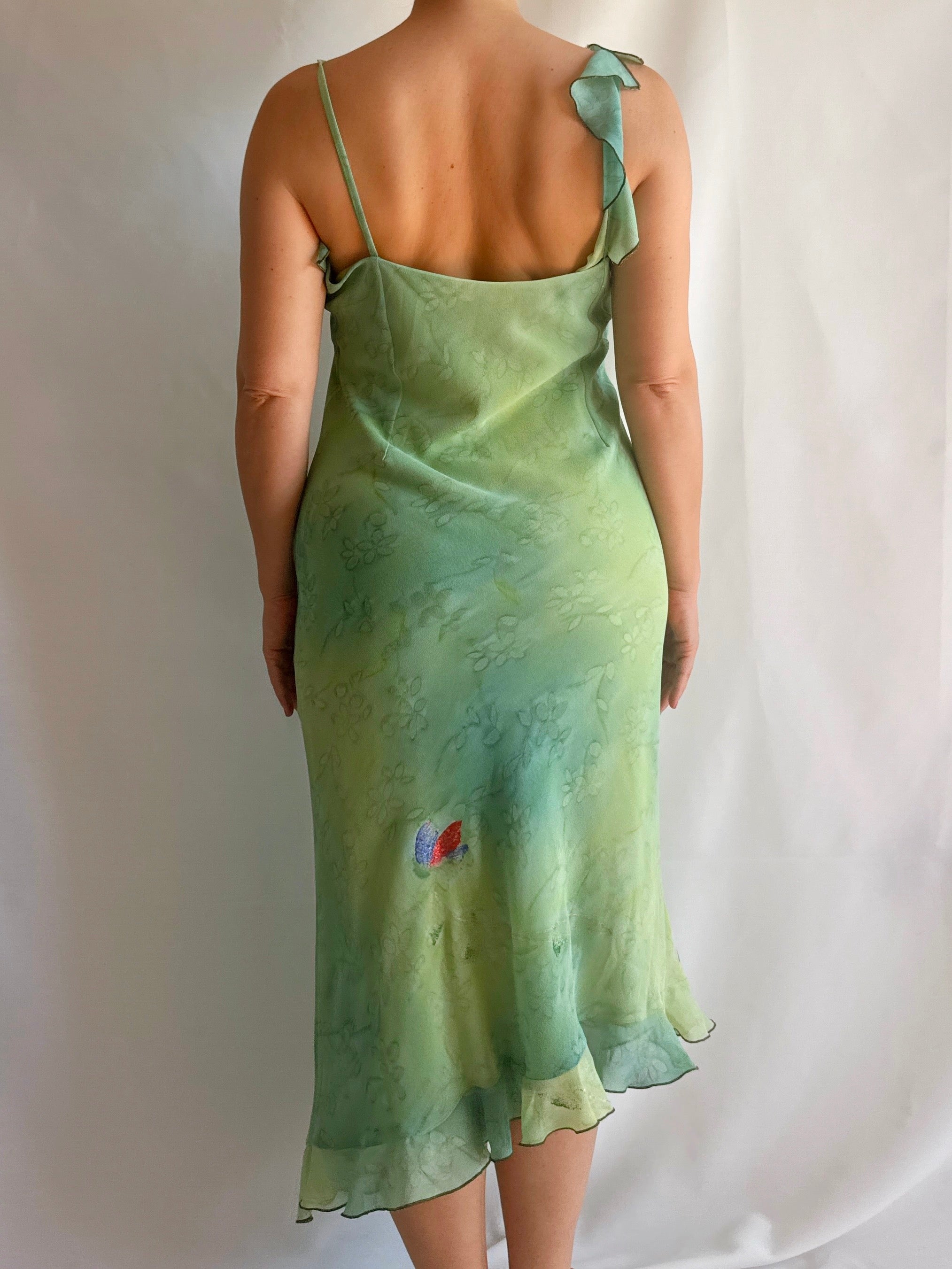 Vestido vintage pintado a mano