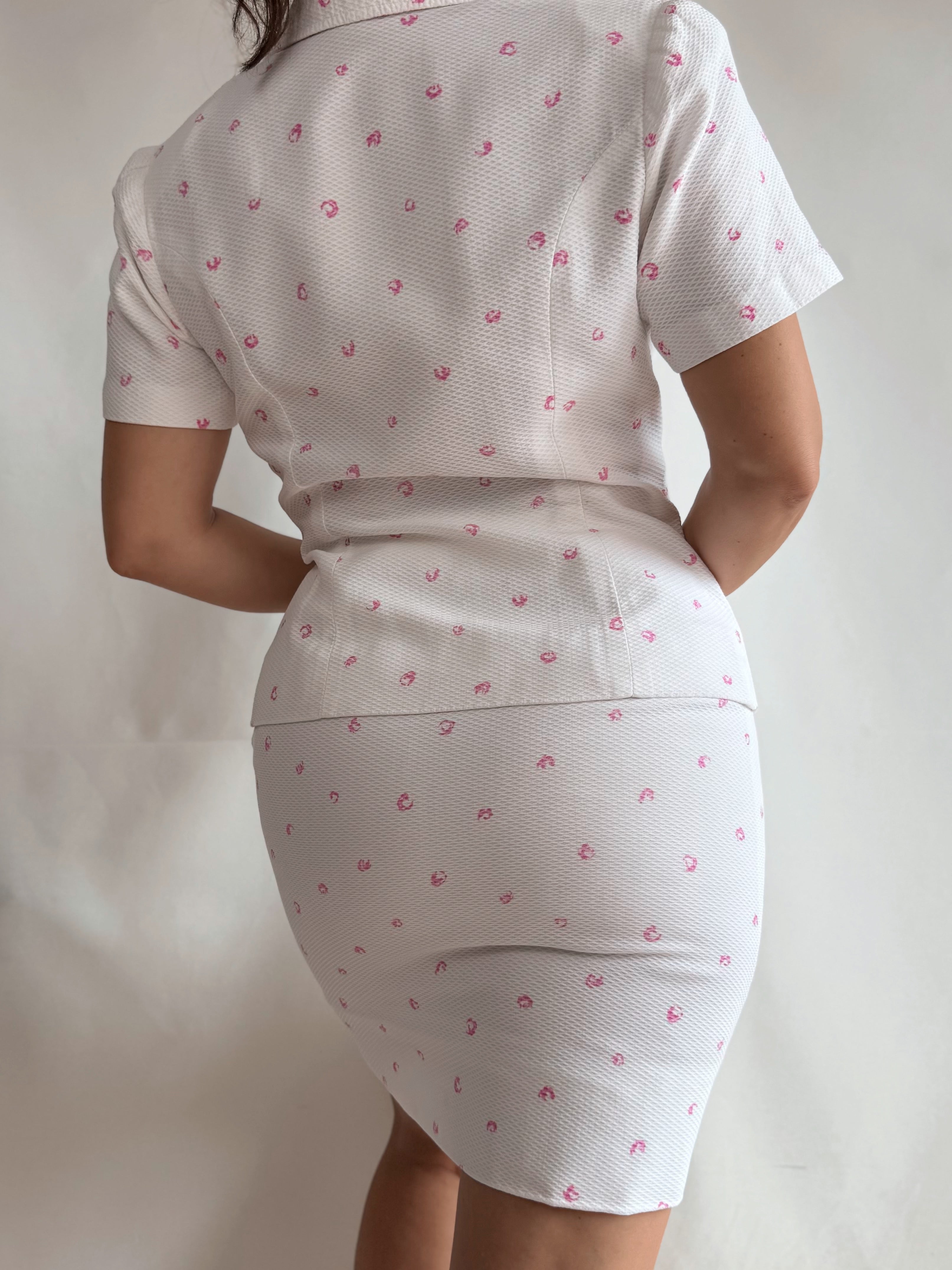 Traje de falda vintage