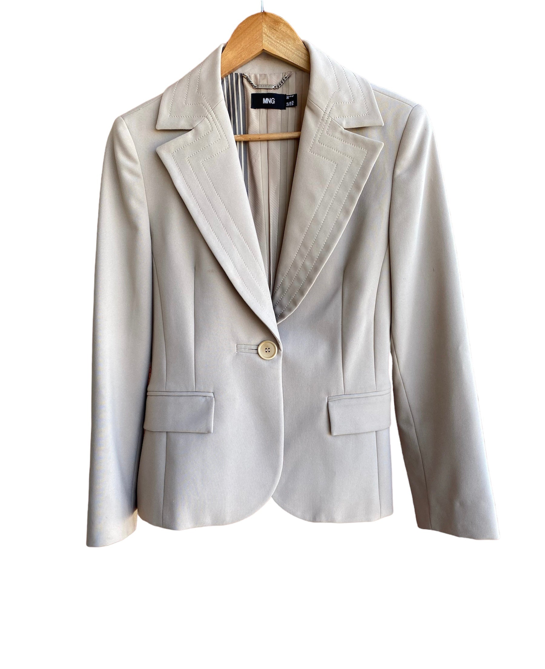 Blazer beige Mango