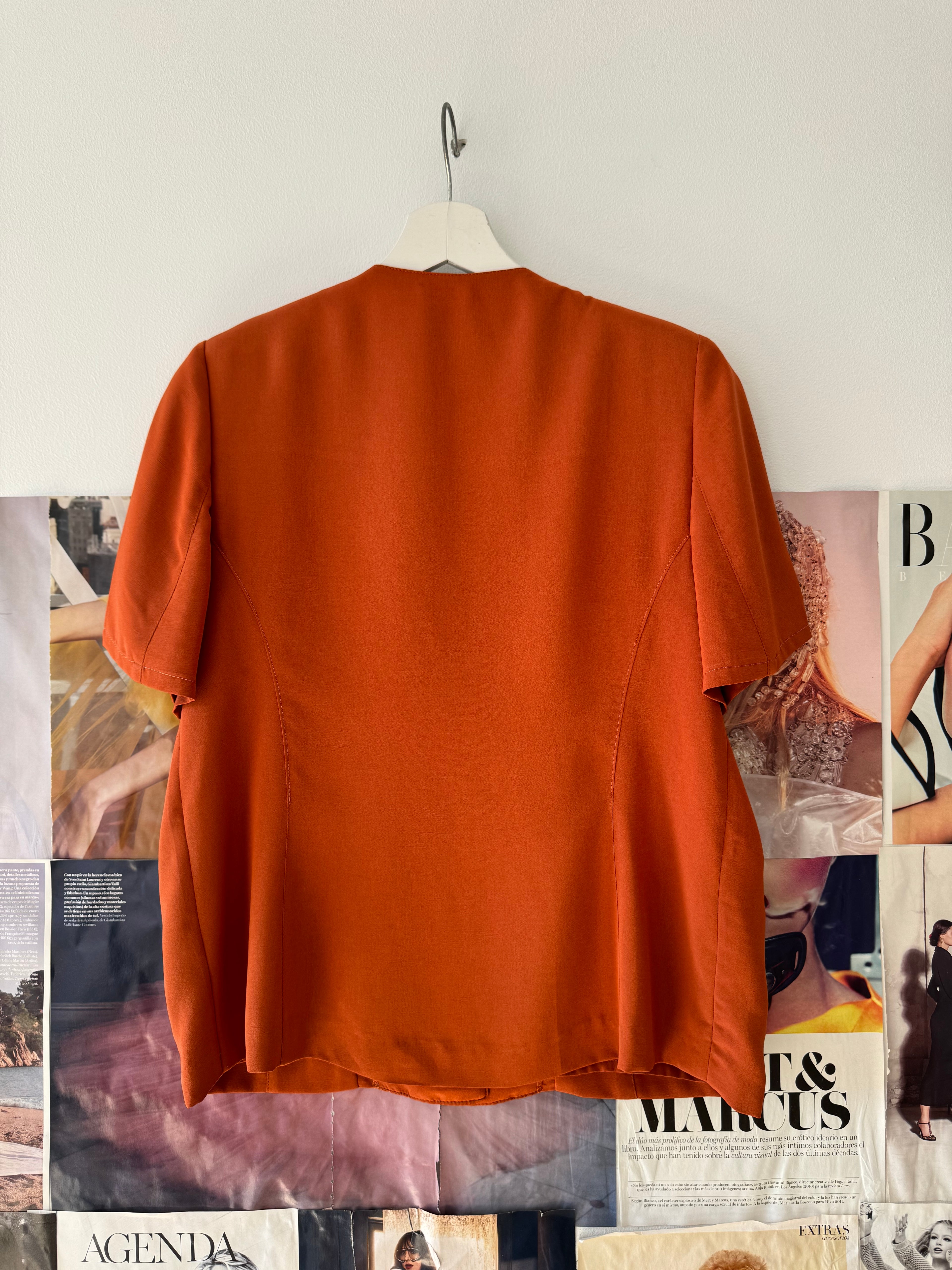 Blazer vintage de manga corta