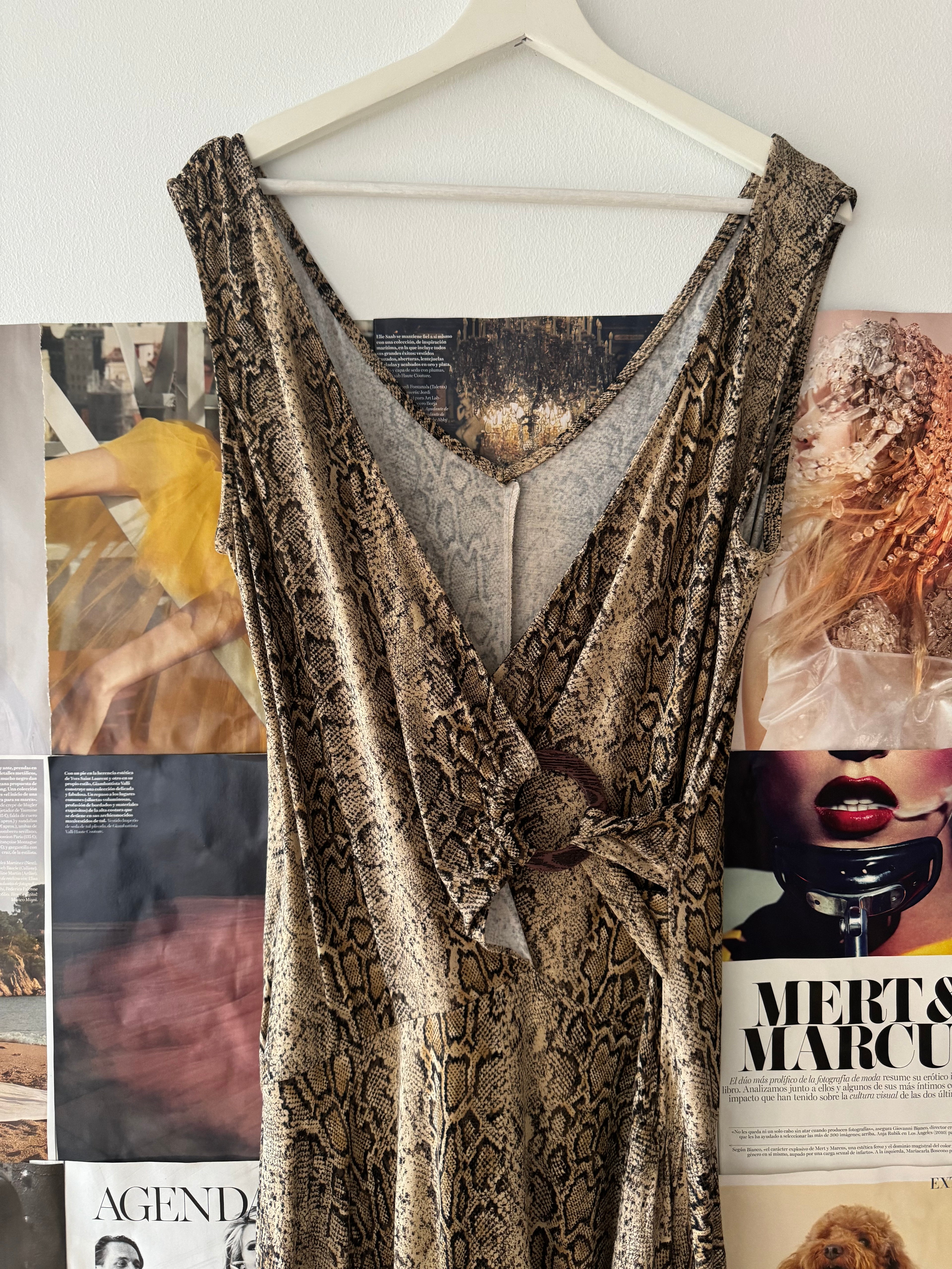 Vestido vintage print