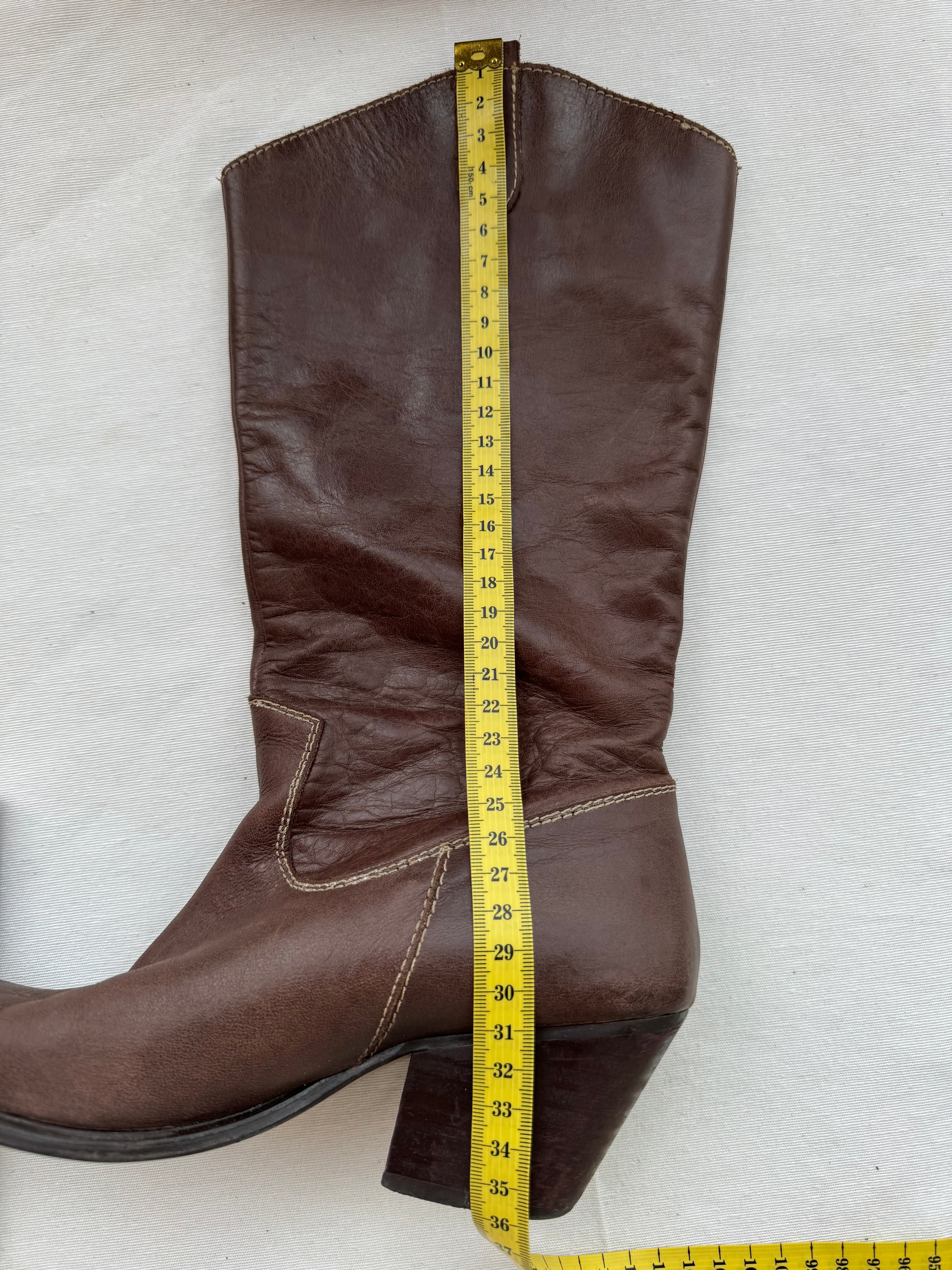 Botas Cowboy piel vintage
