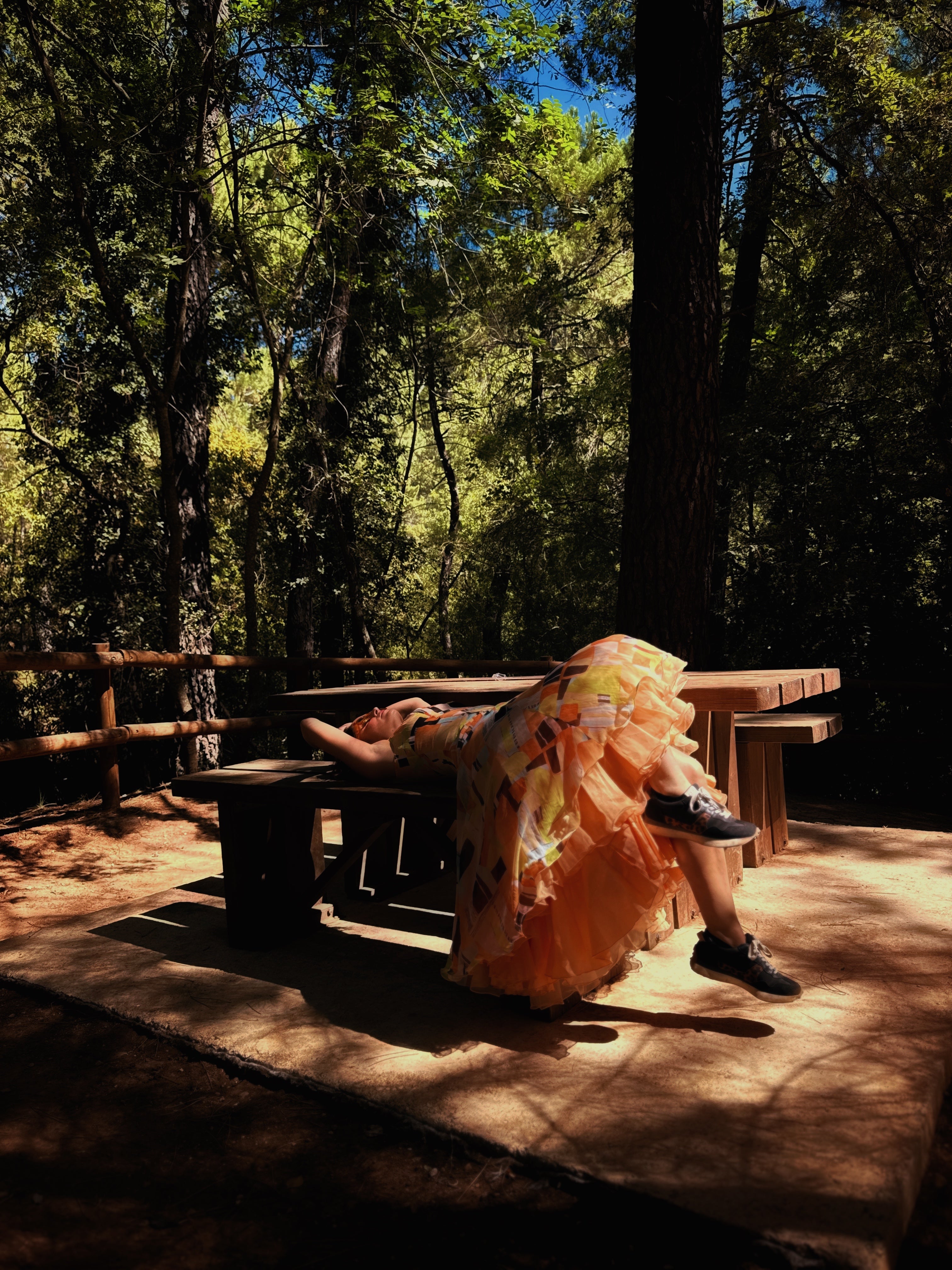 Vestido vintage tulipán con can-can