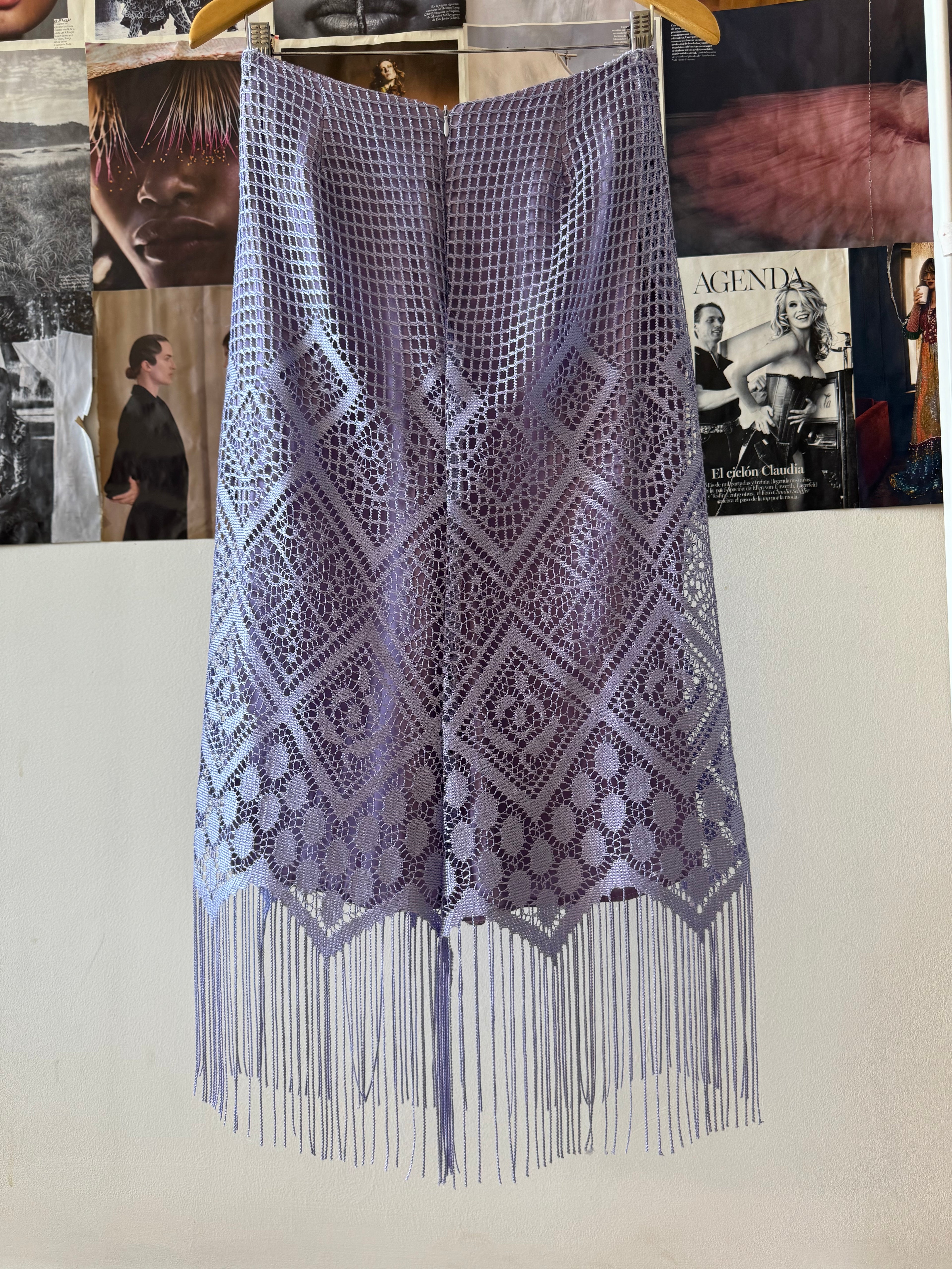 Falda de flecos Ana Torres