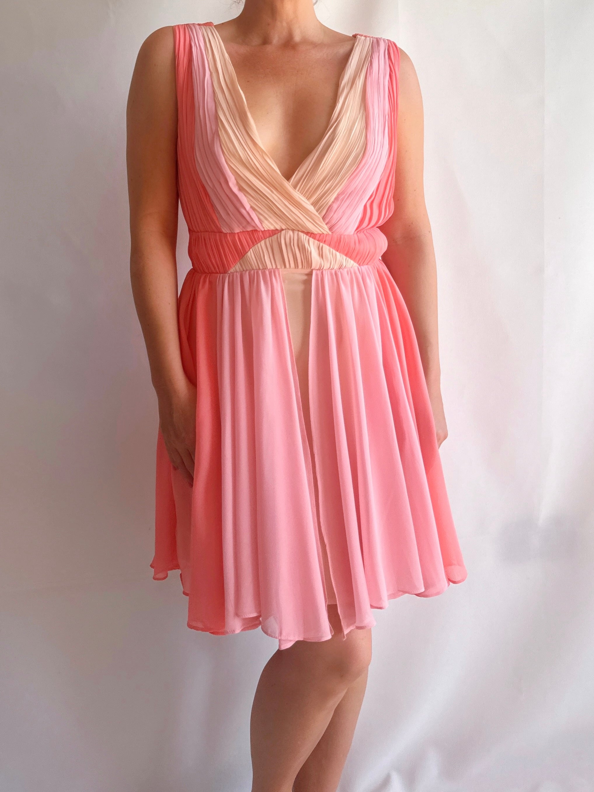 Vestido plisado Blue Illusion