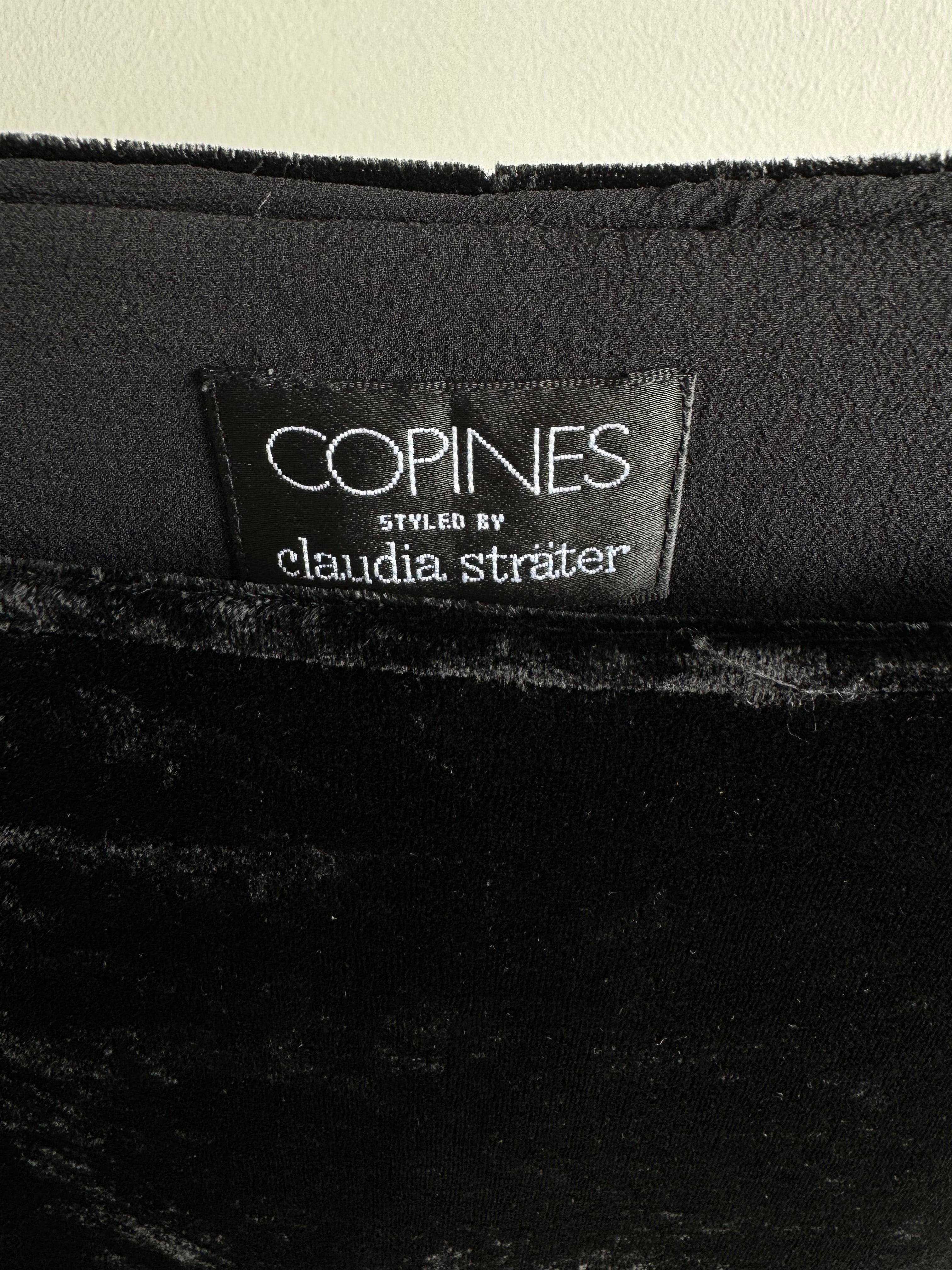 Falda de terciopelo Copines styled by Claudia Strater