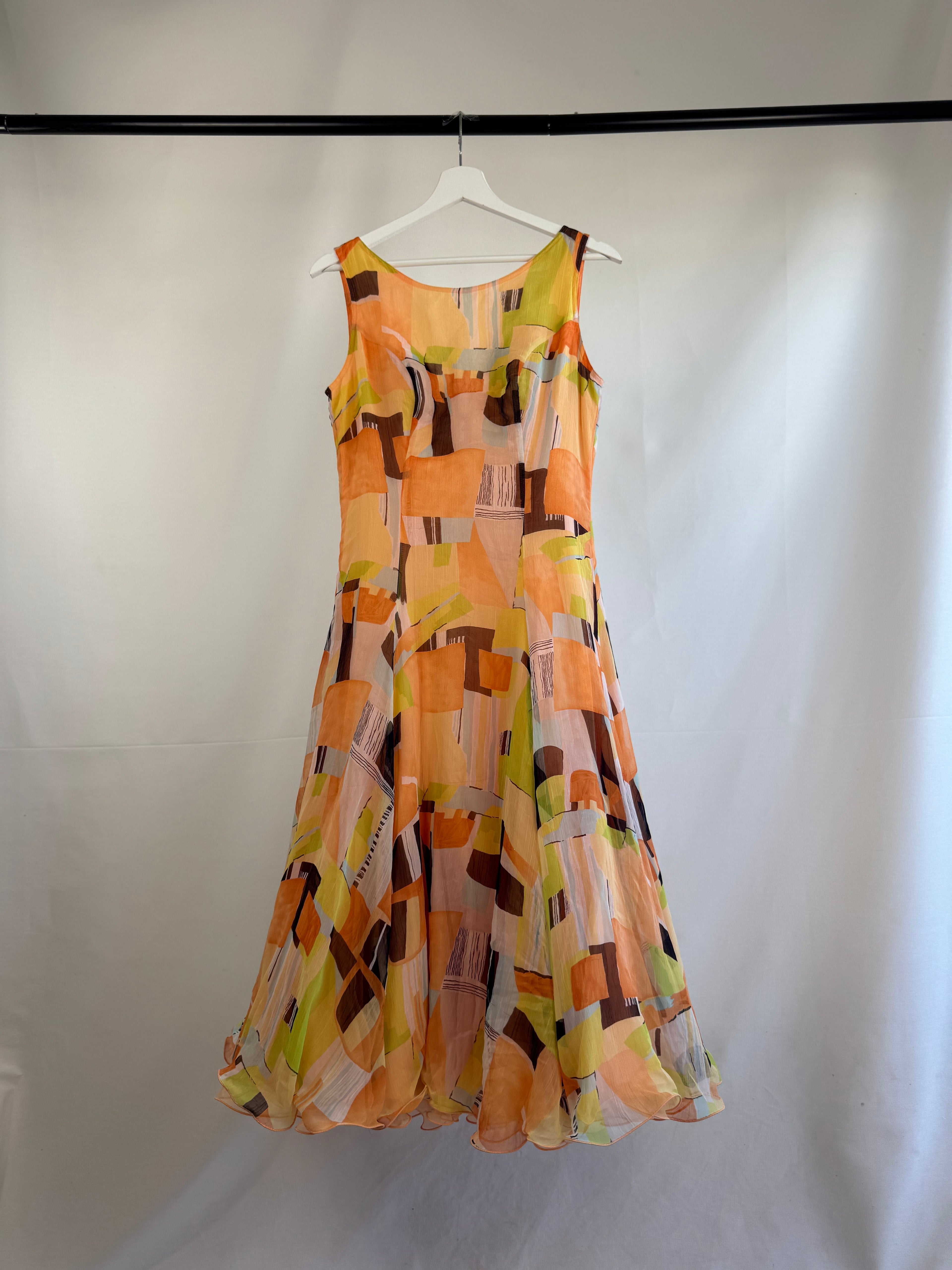 Vestido vintage tulipán con can-can