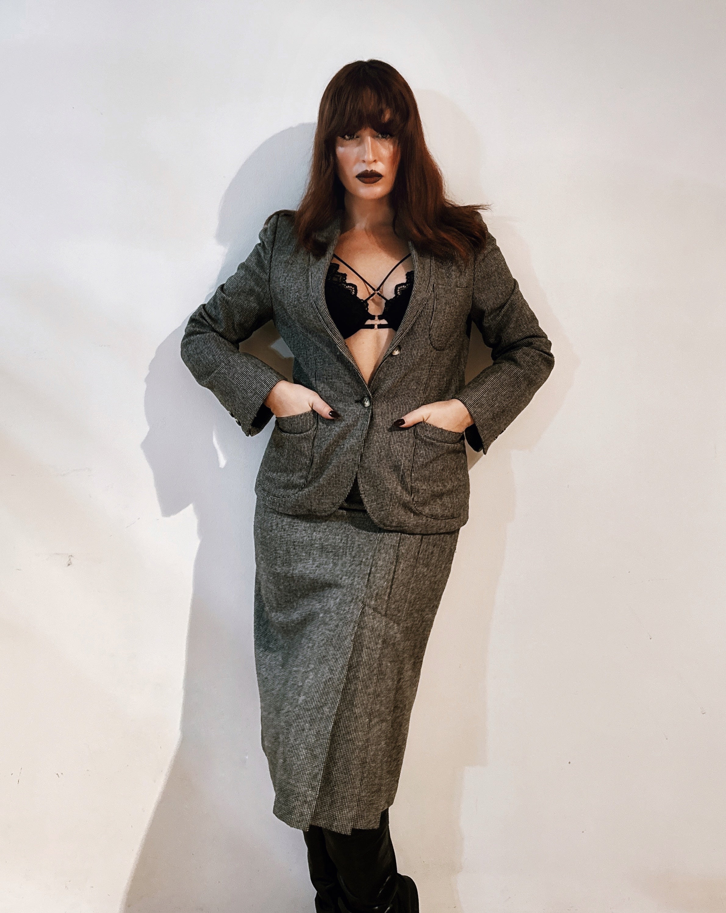 Traje de falda vintage