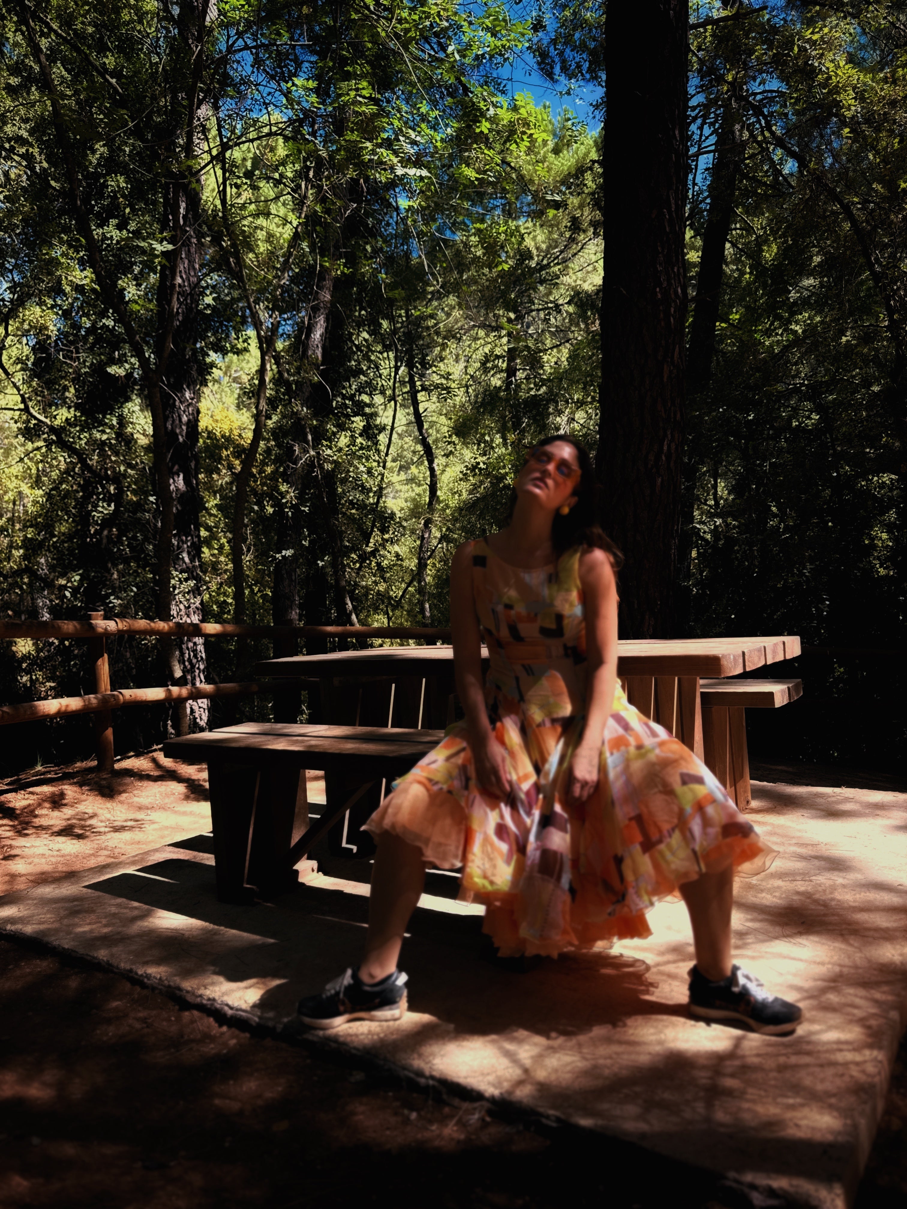 Vestido vintage tulipán con can-can