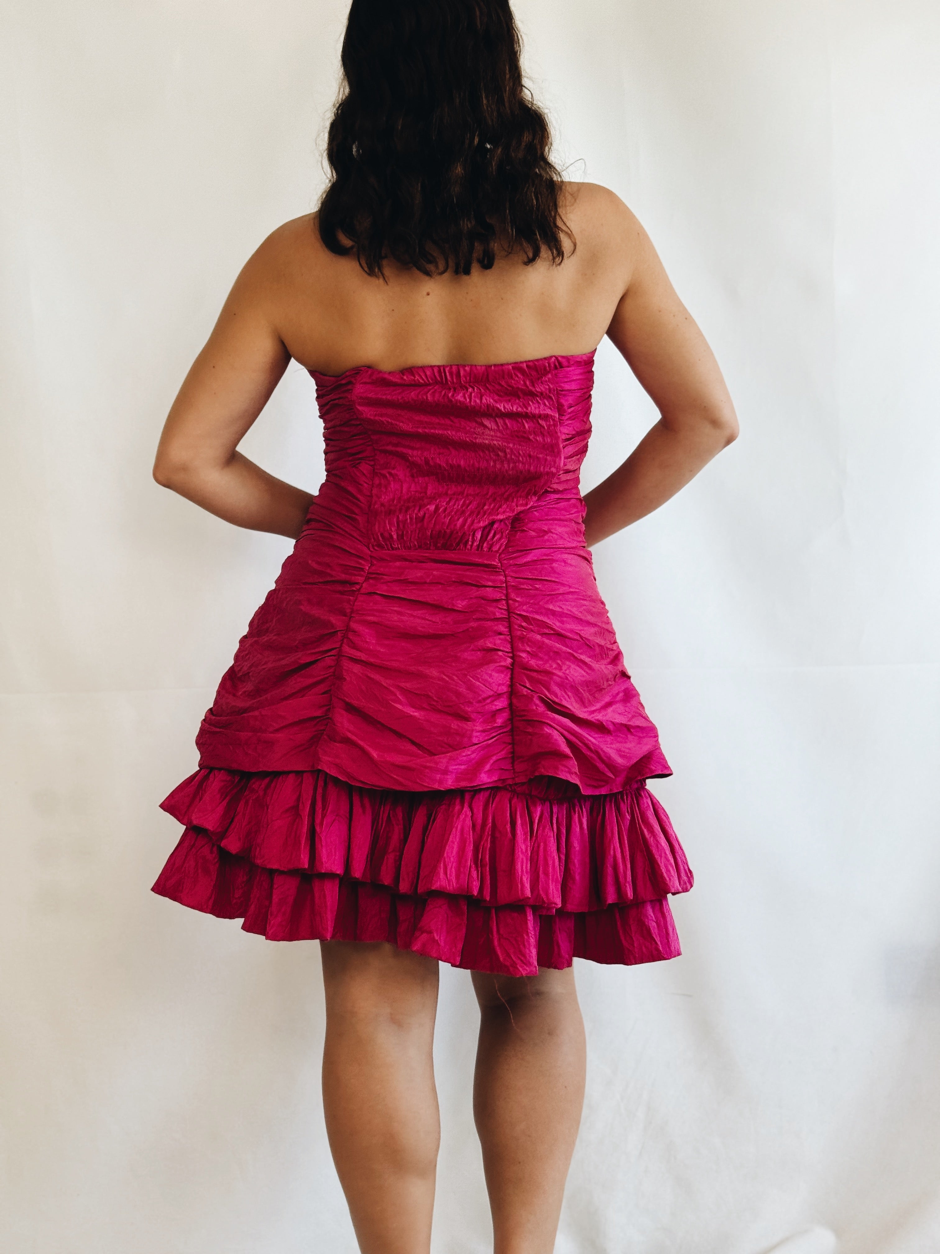 Vestido organza vintage