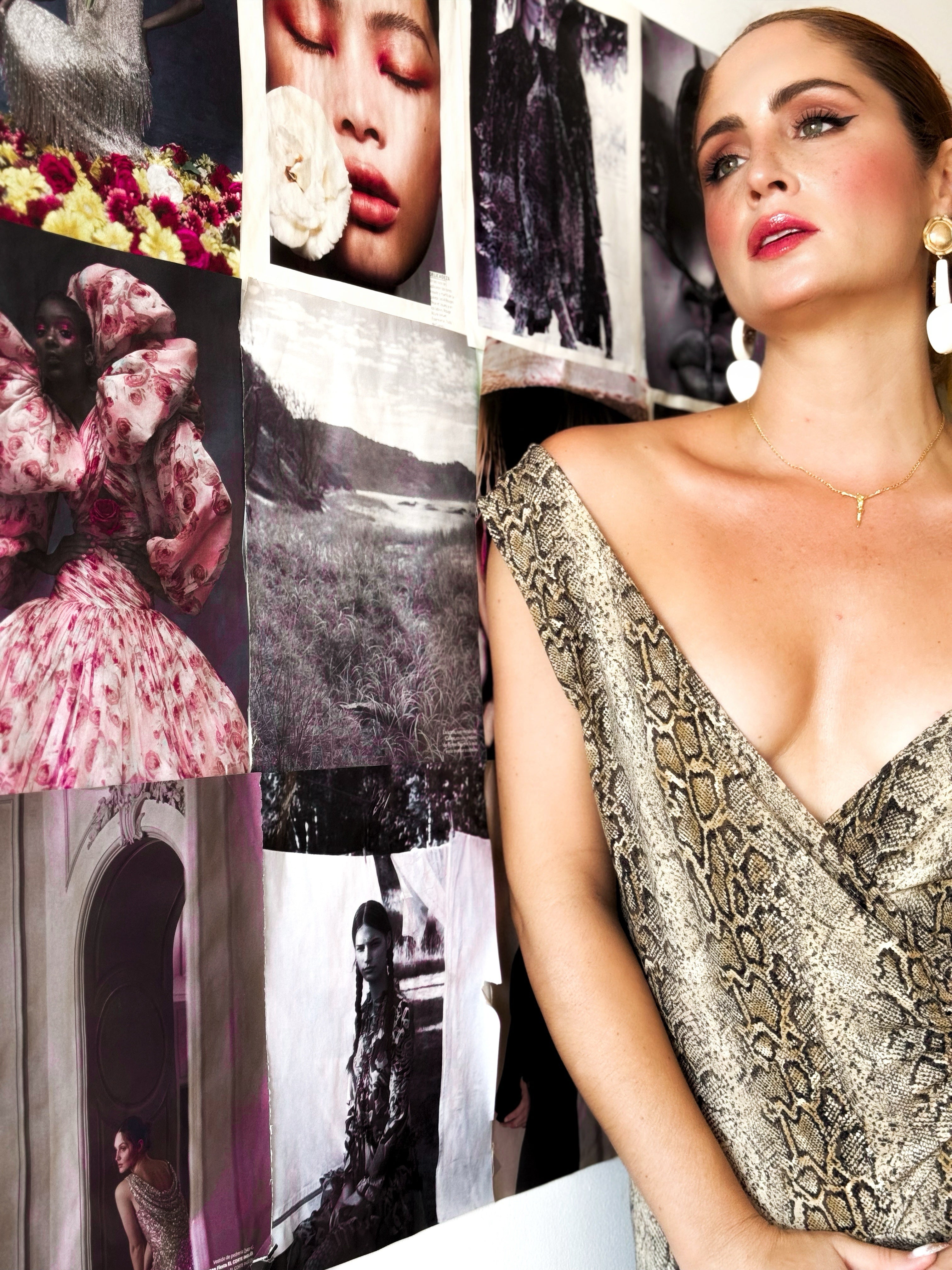 Vestido vintage print