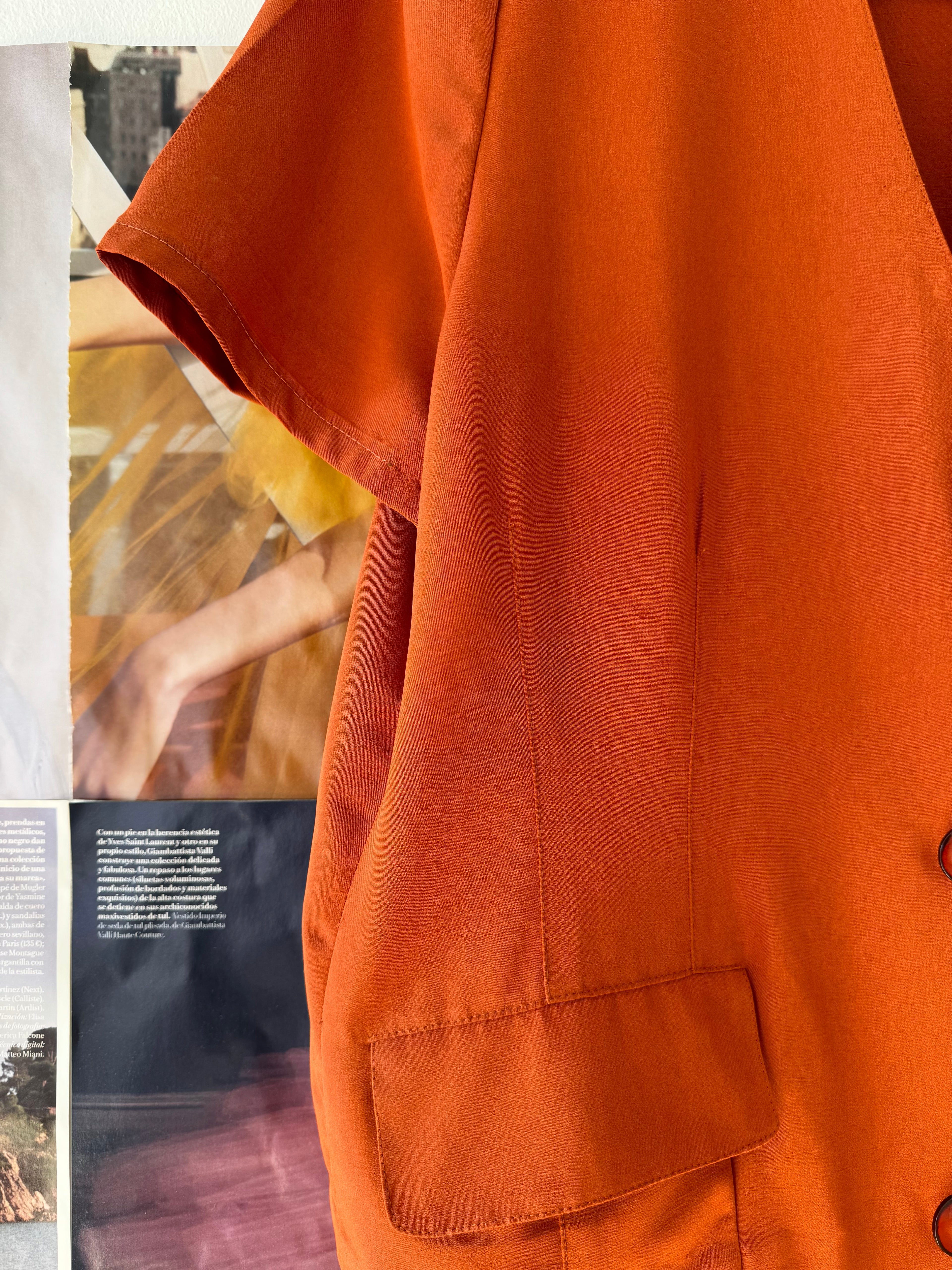 Blazer vintage de manga corta