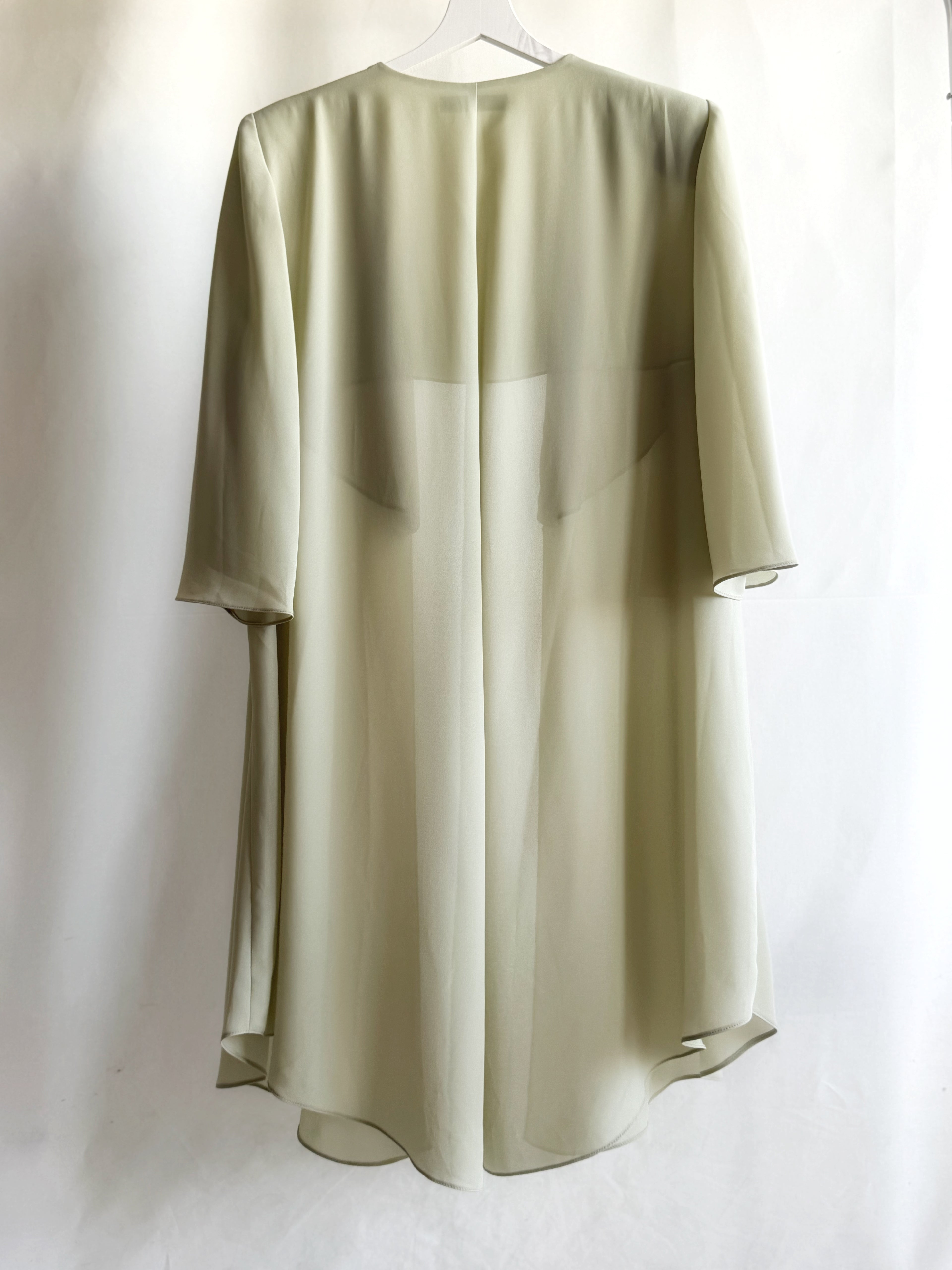 Vestido tipo sobrecamisa transparente vintage