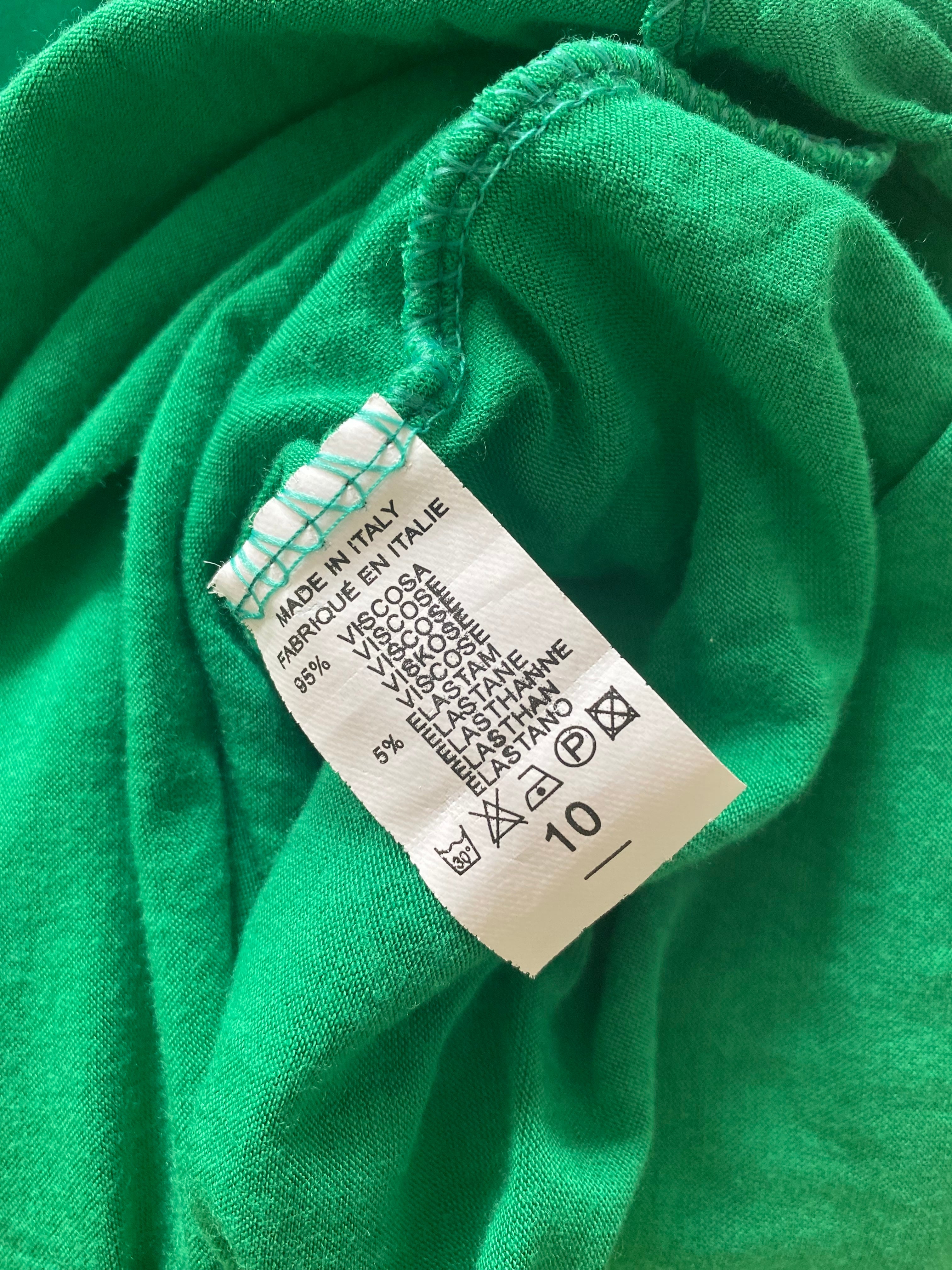 Mini vestido asimétrico verde