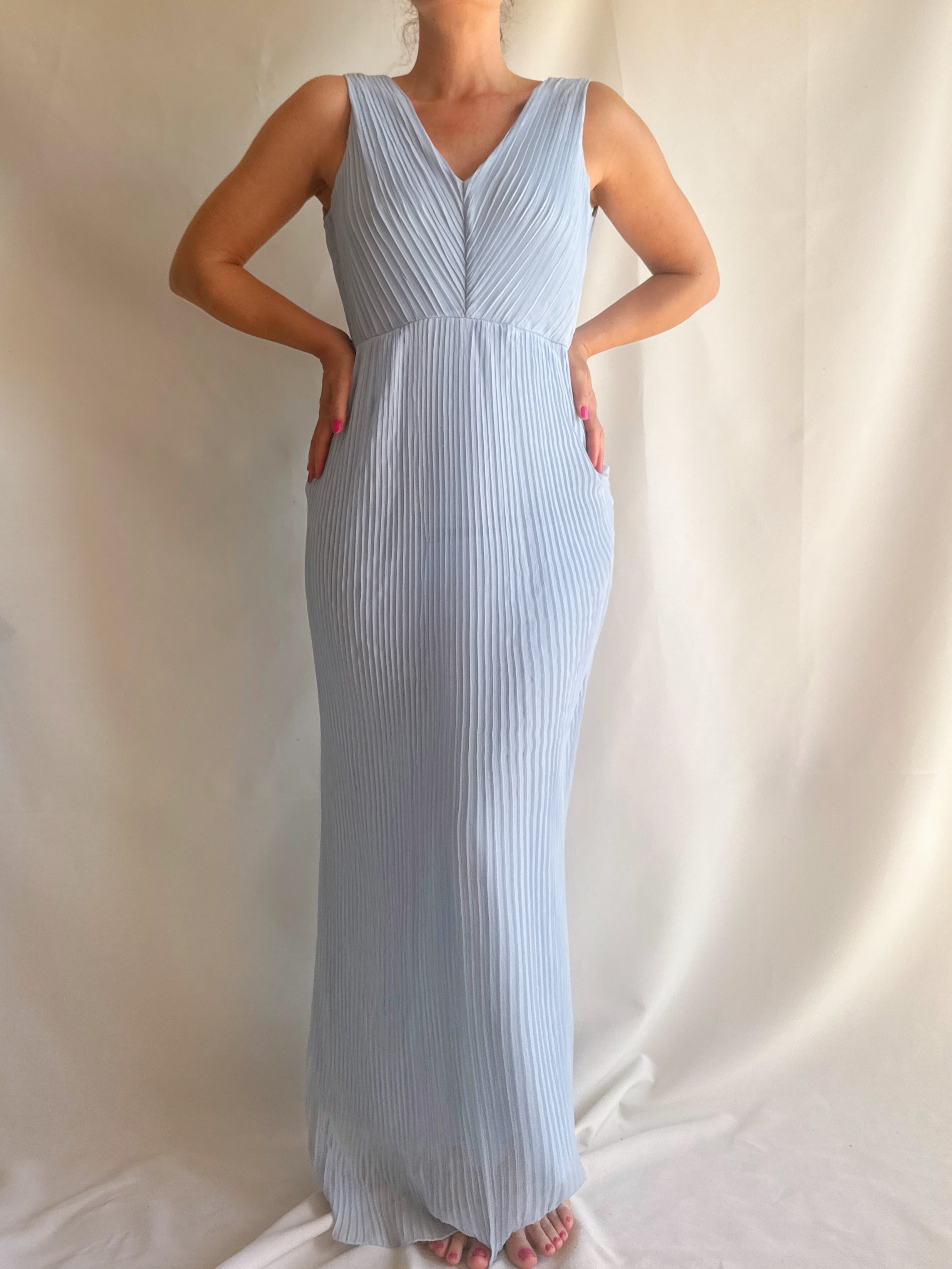 Vestido plisado Vila