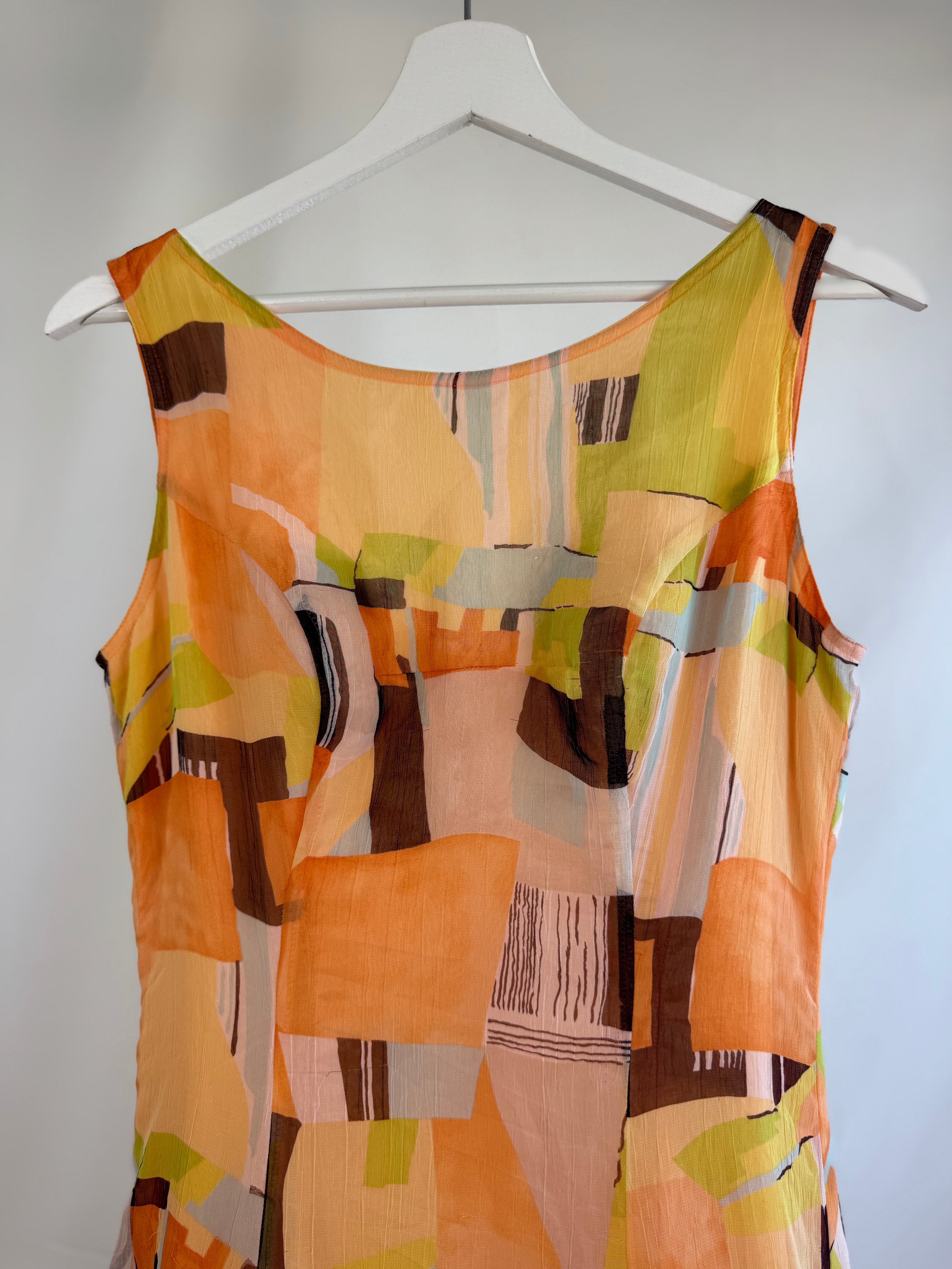 Vestido vintage tulipán con can-can