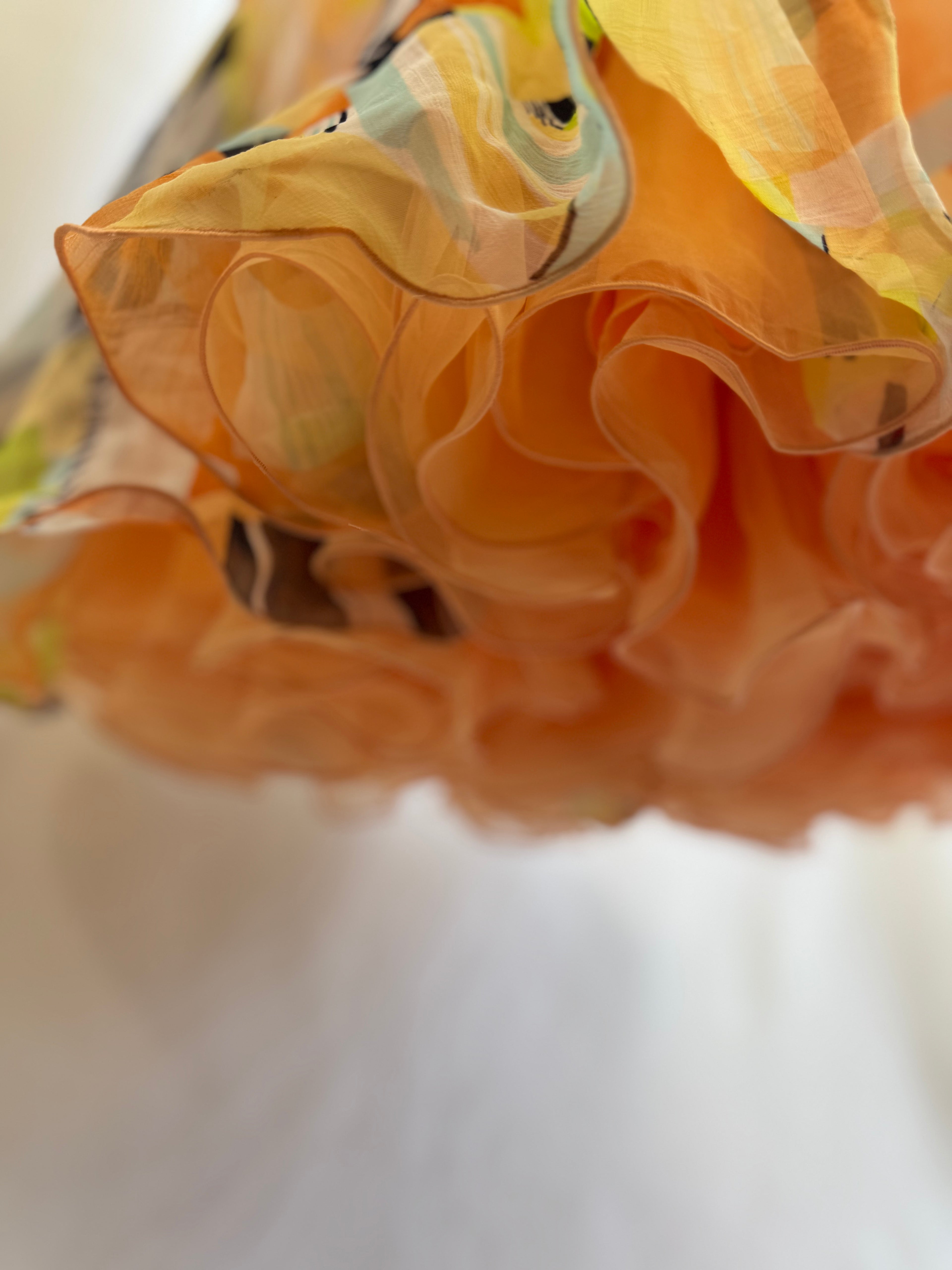 Vestido vintage tulipán con can-can