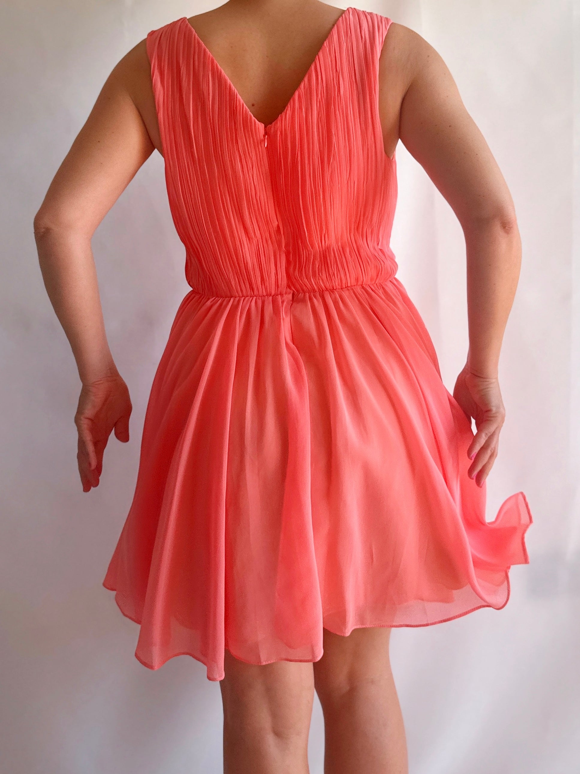 Vestido plisado Blue Illusion