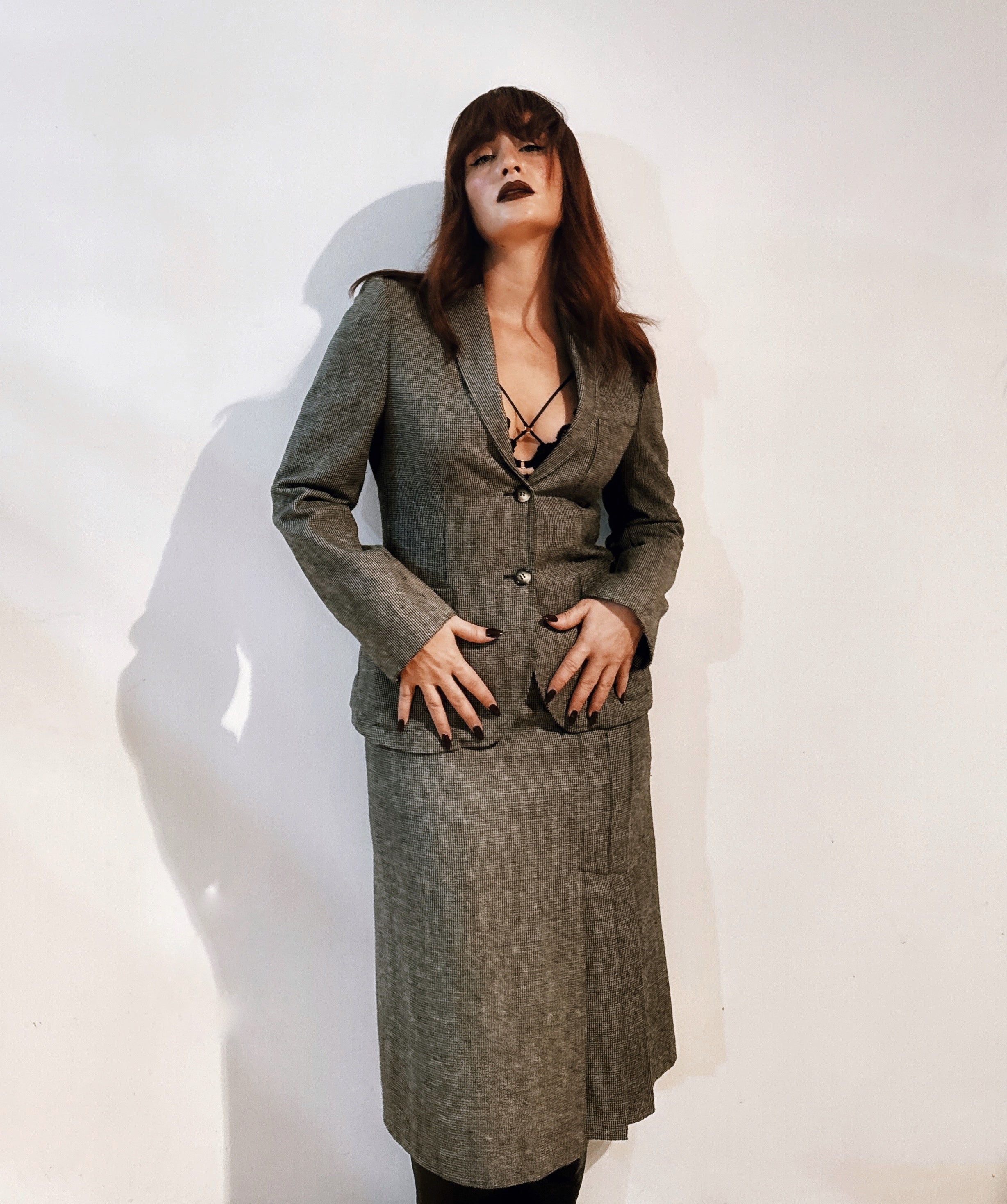 Traje de falda vintage