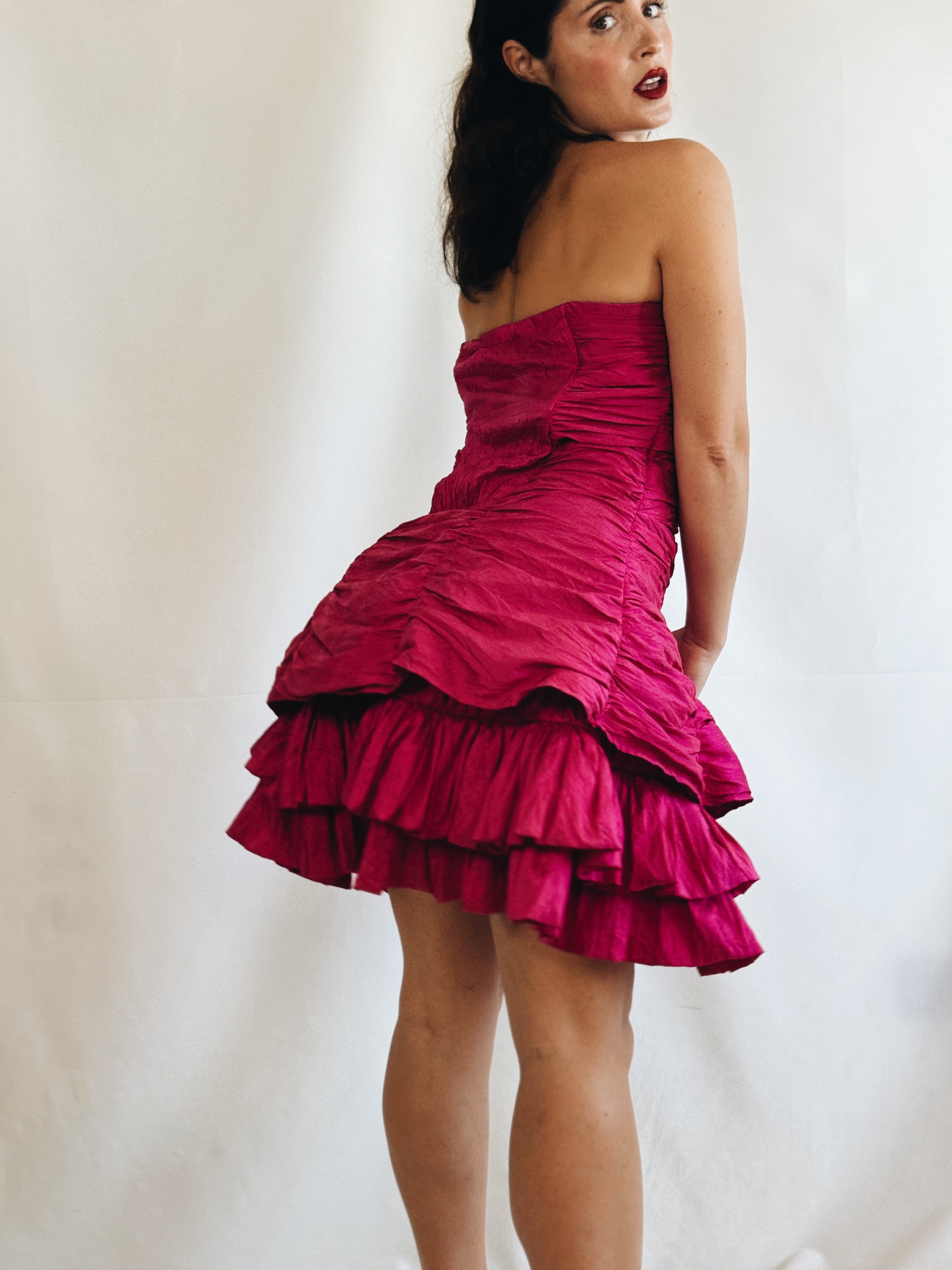 Vestido organza vintage