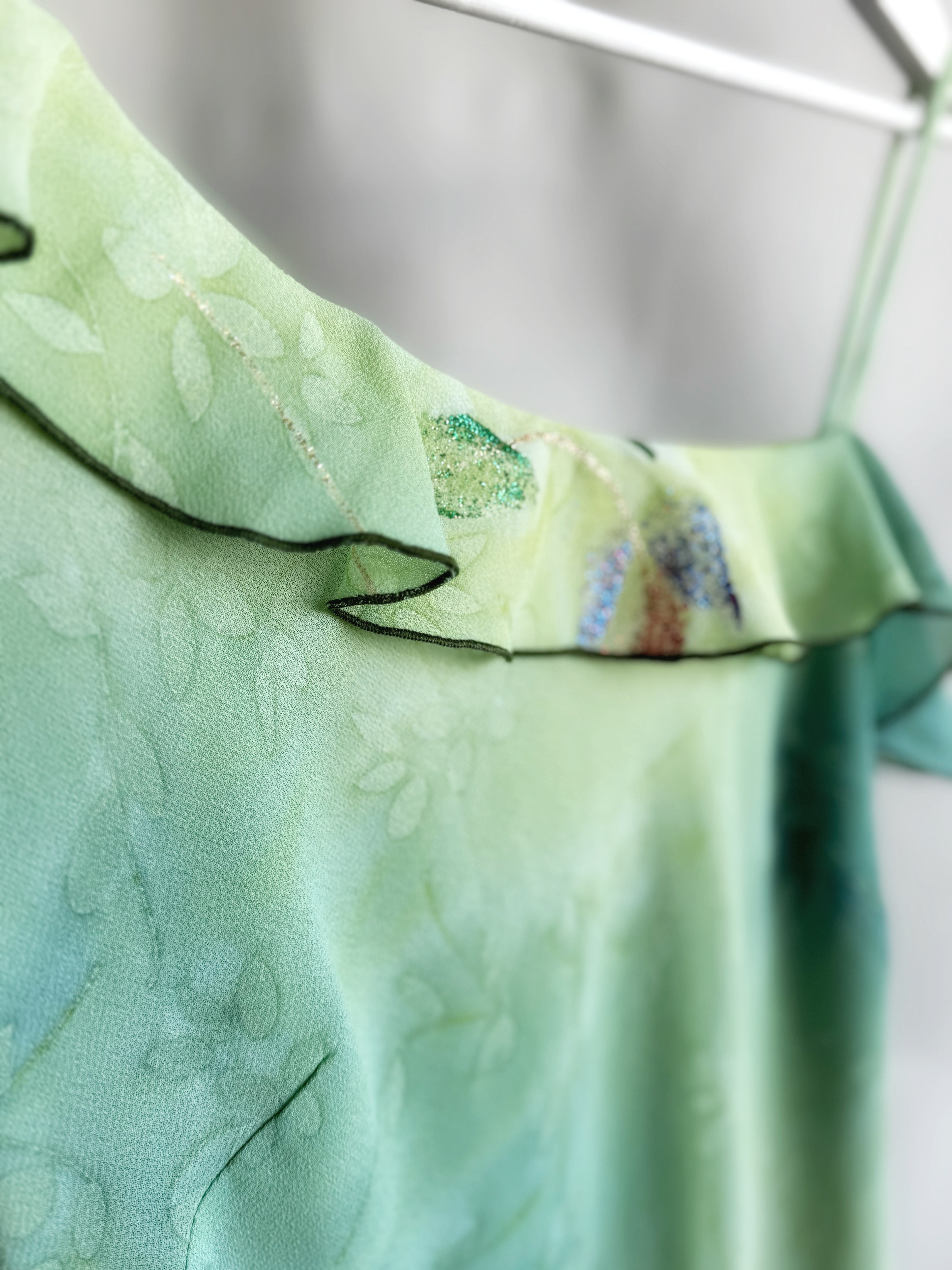 Vestido vintage pintado a mano