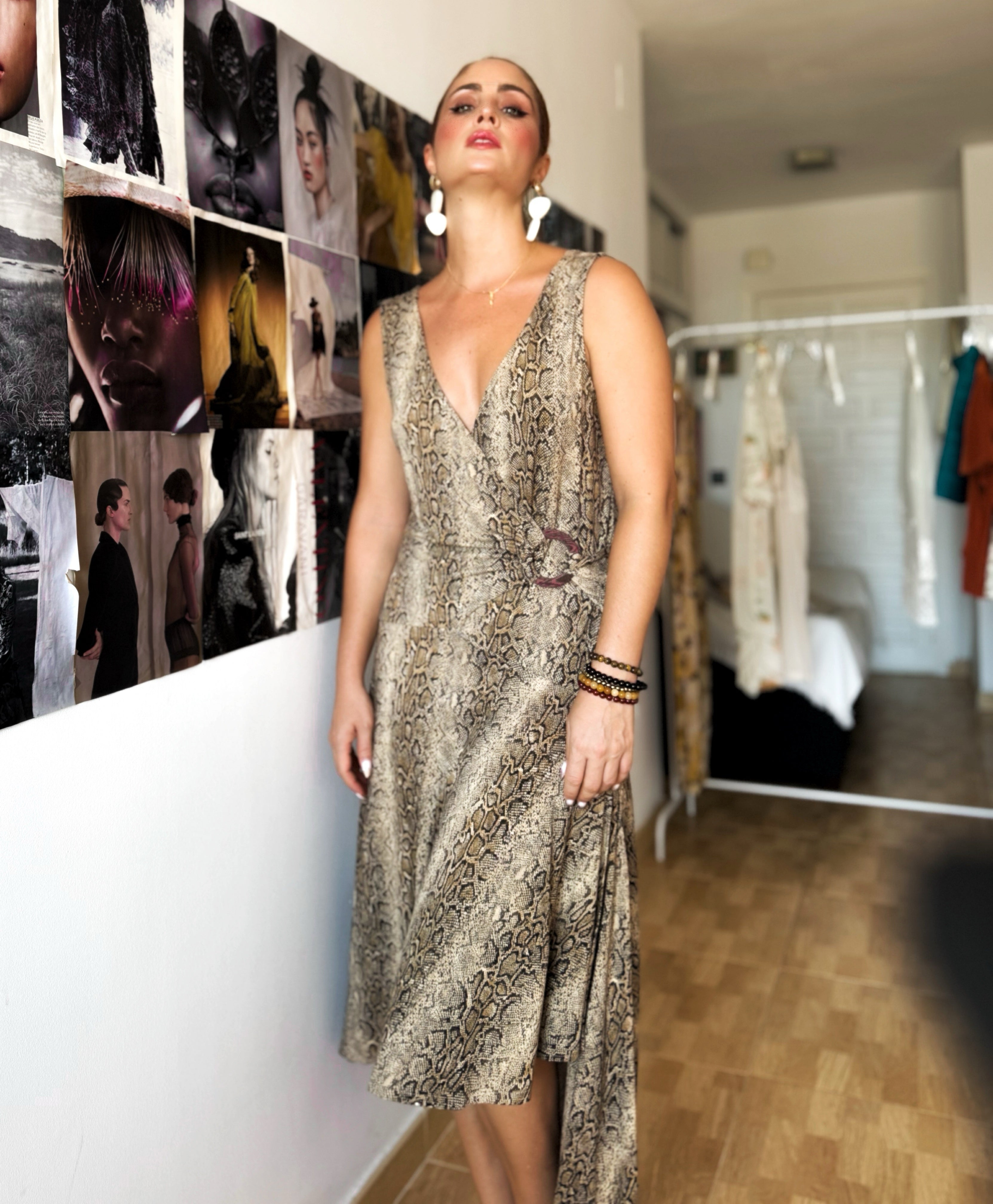 Vestido vintage print