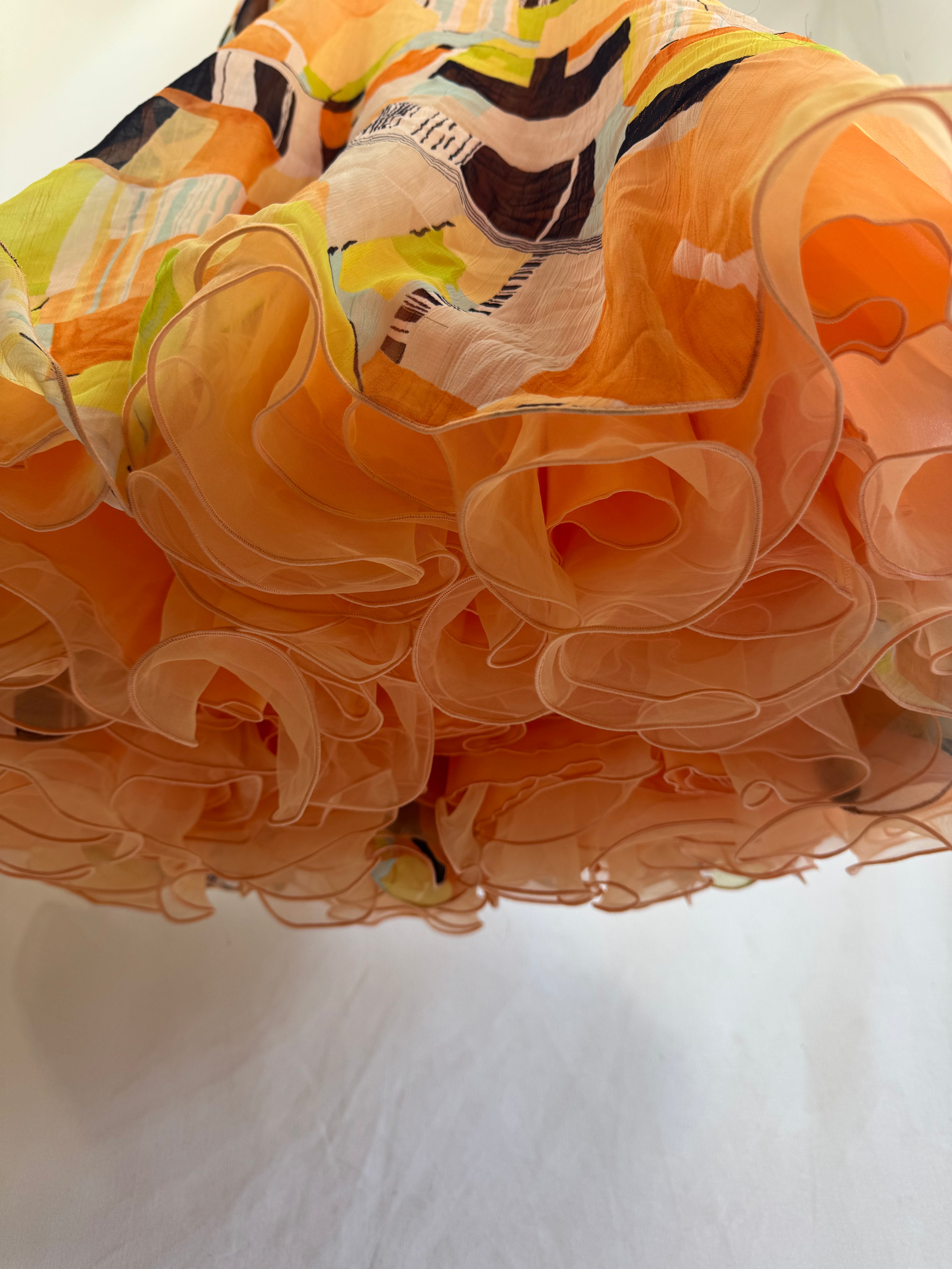 Vestido vintage tulipán con can-can