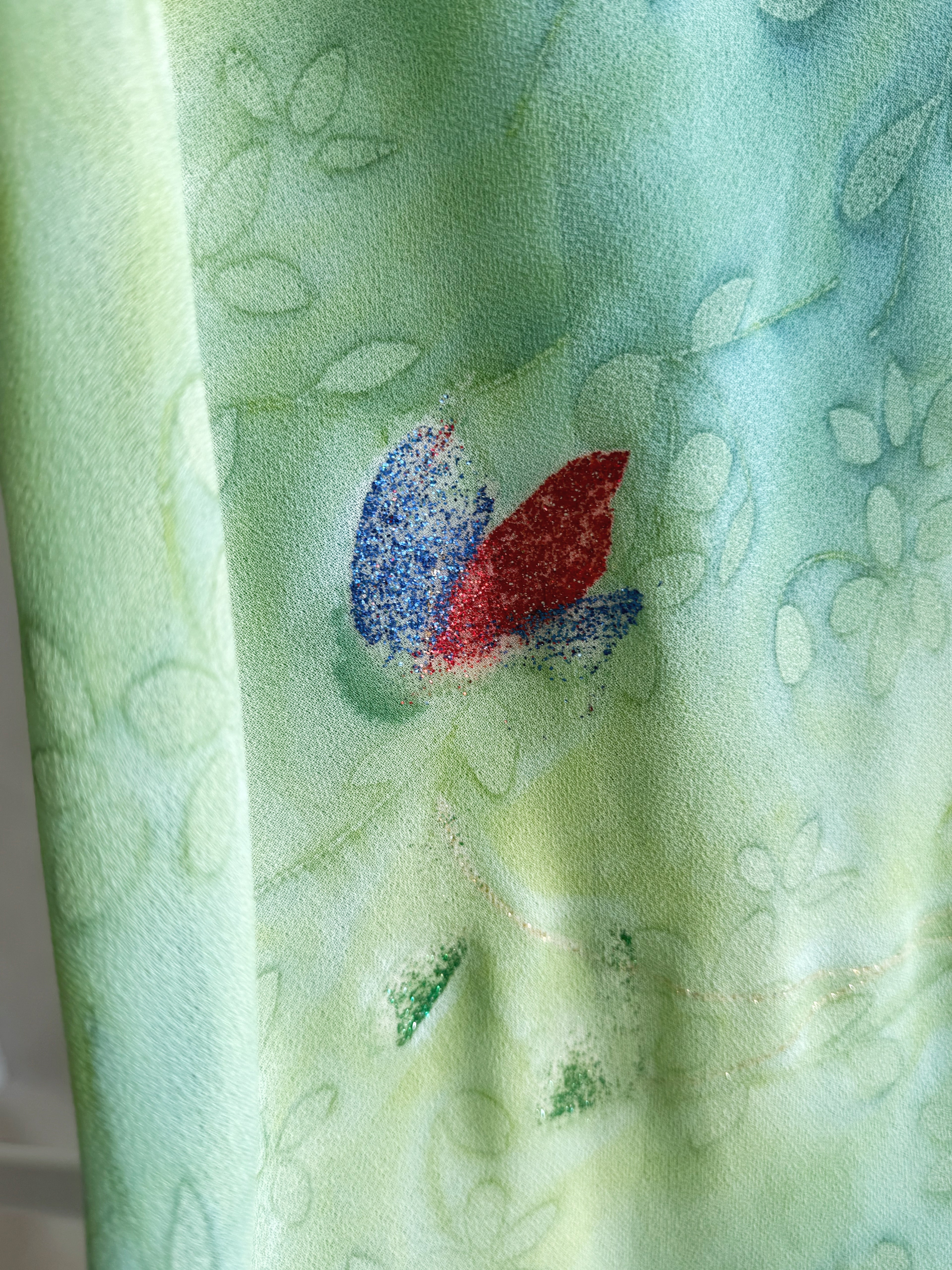 Vestido vintage pintado a mano