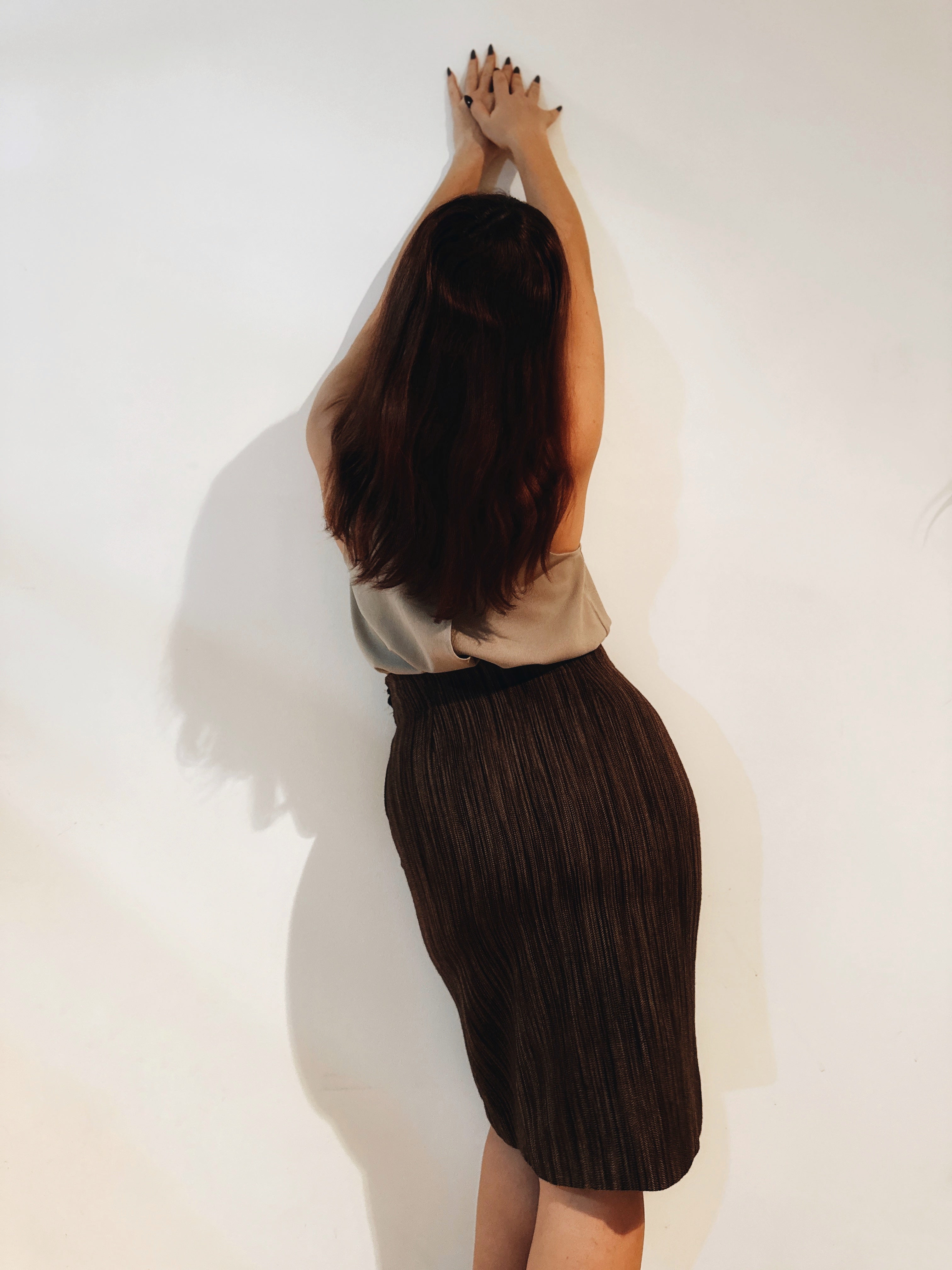 Traje de falda vintage de cachemira Kina Fernández