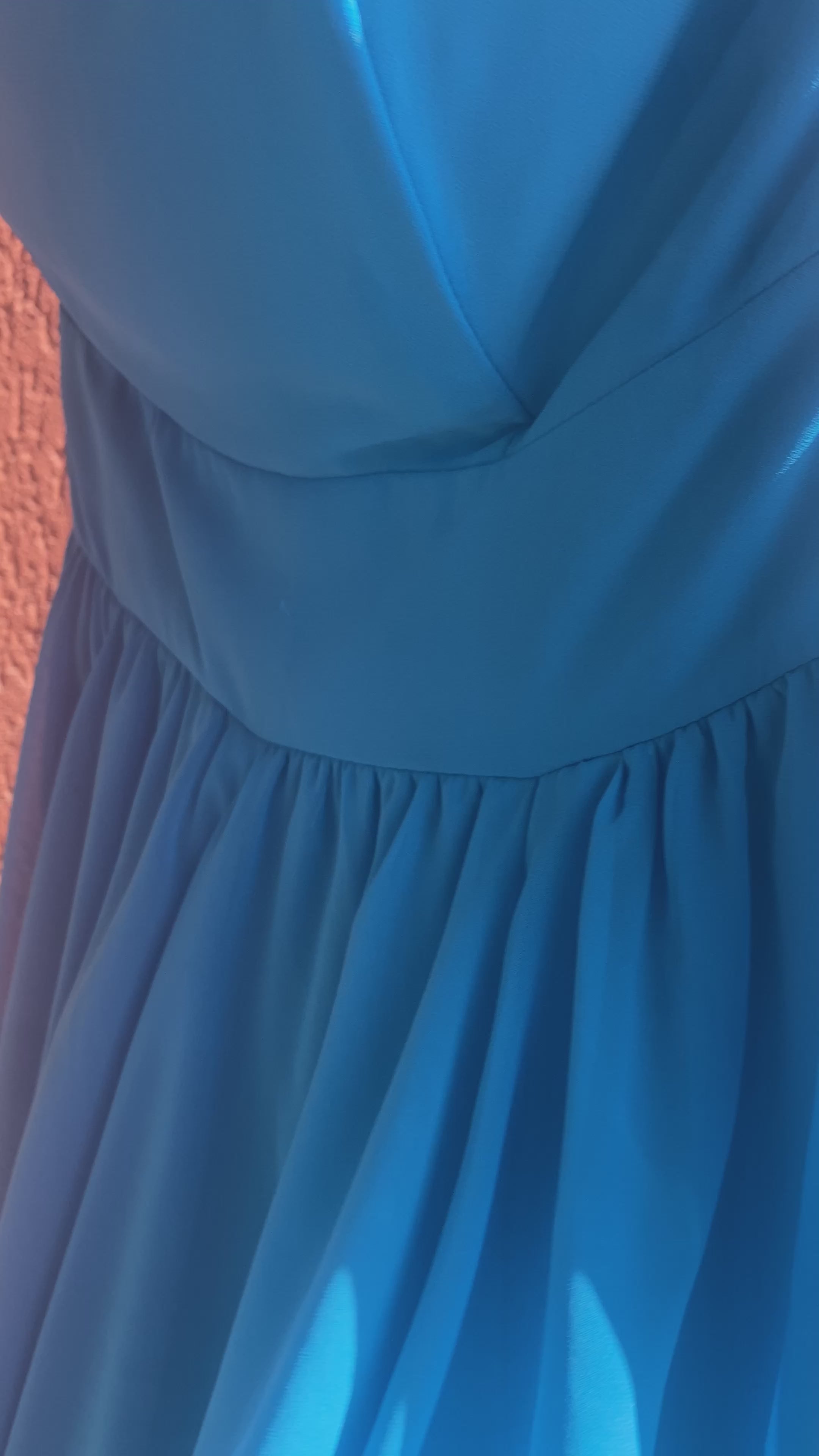 Maxi vestido azul Poete