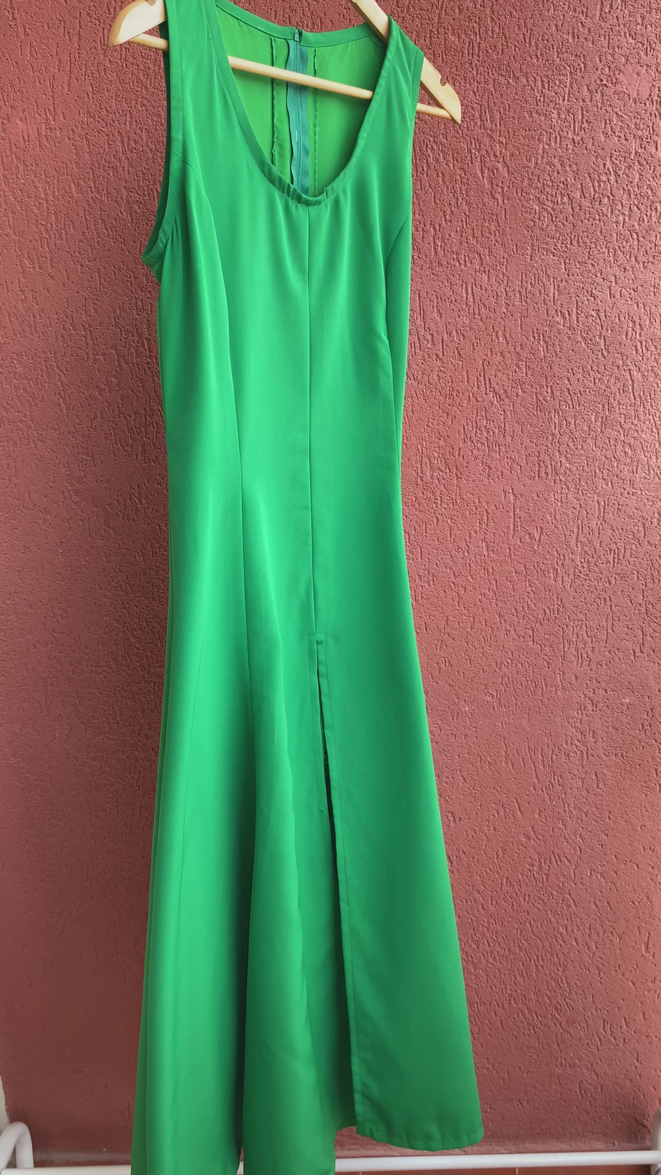 Vestido vintage verde