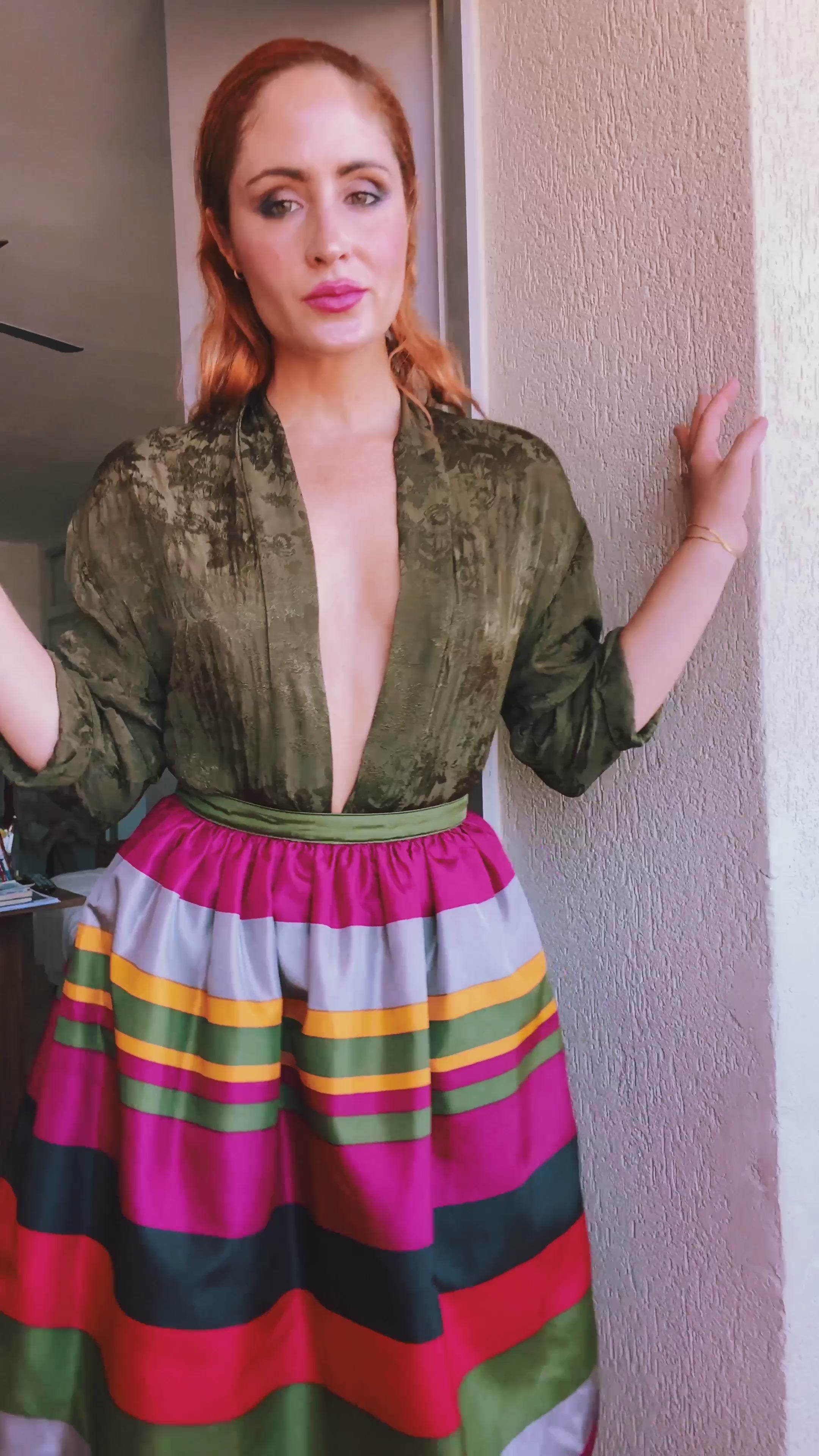 Kimono satén Bershka