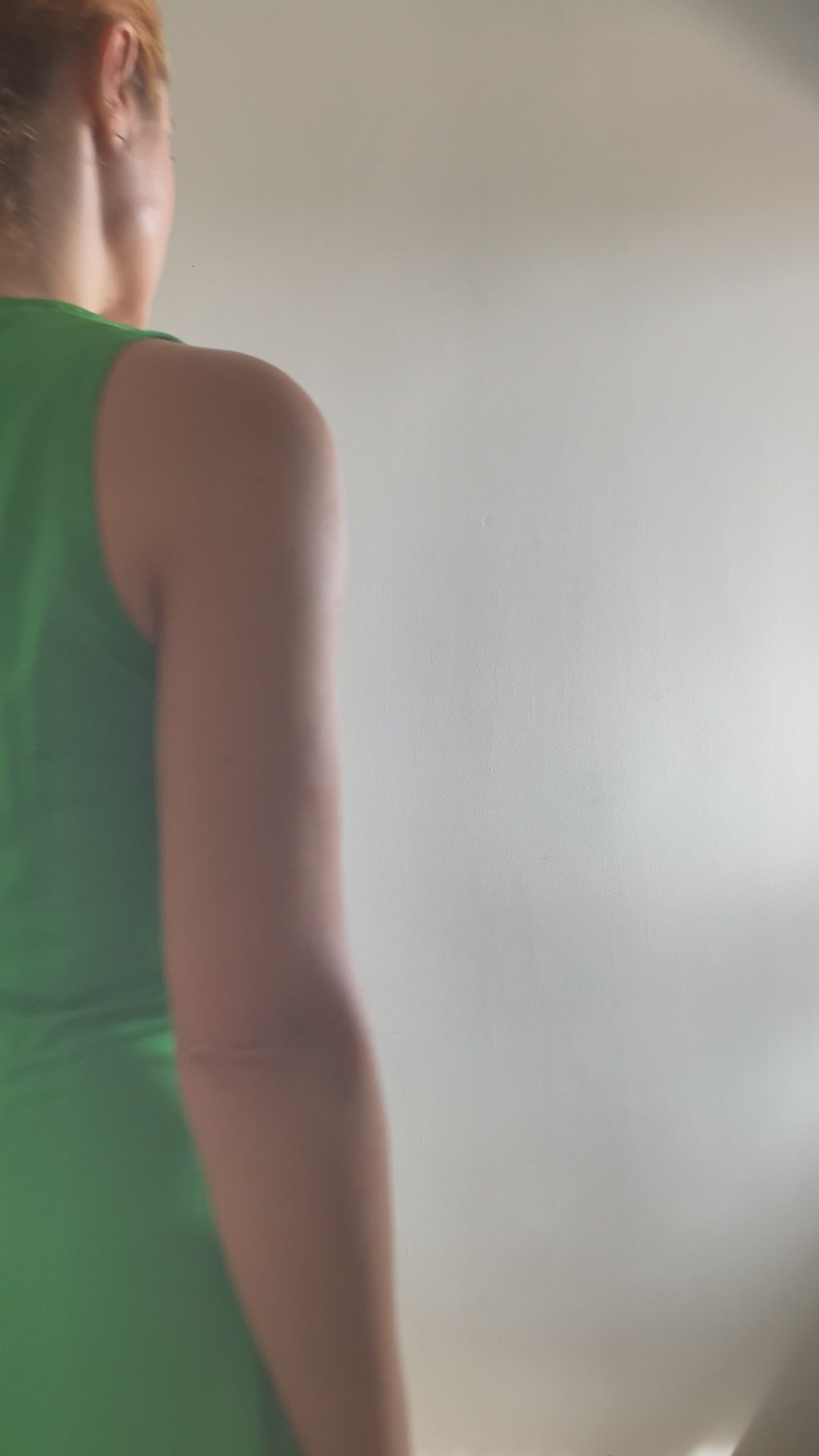 Vestido vintage verde