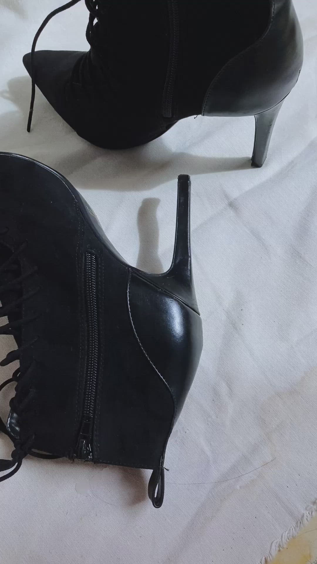 Botines con cordones Zara