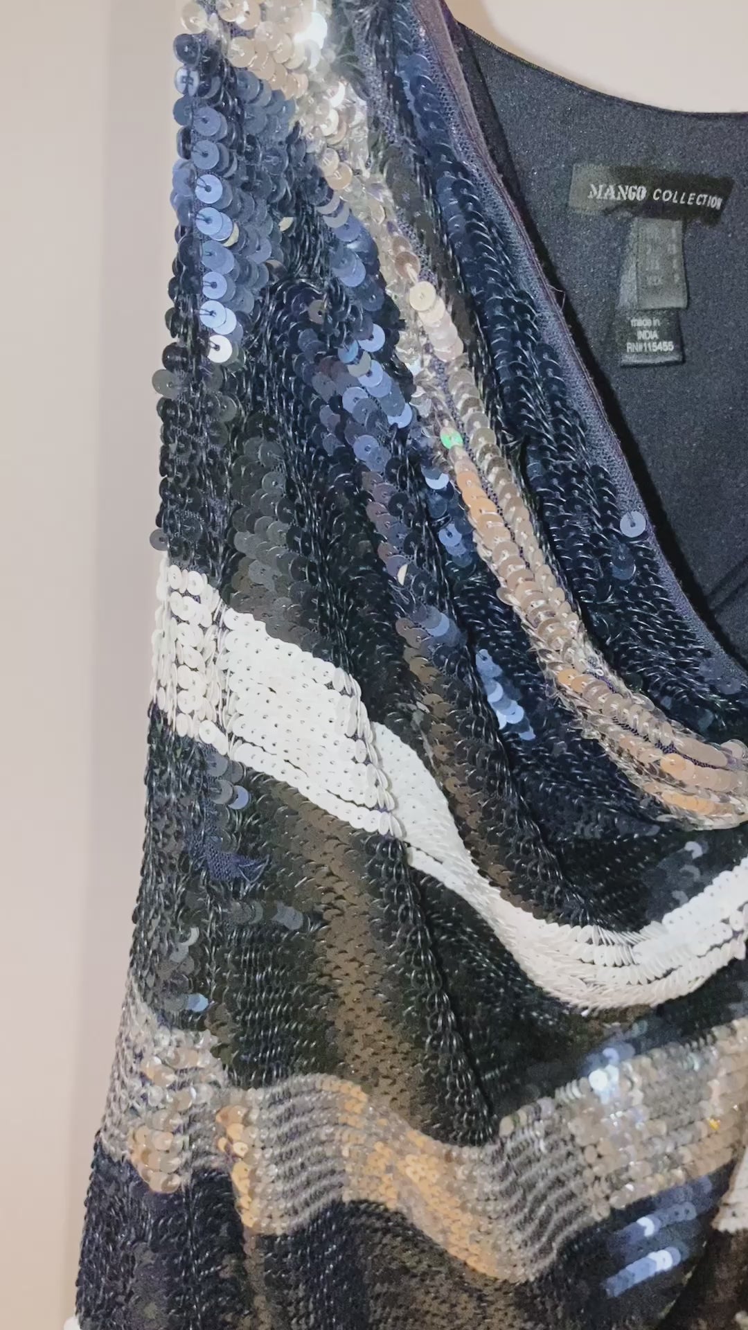 Vestido Mango lentejuelas