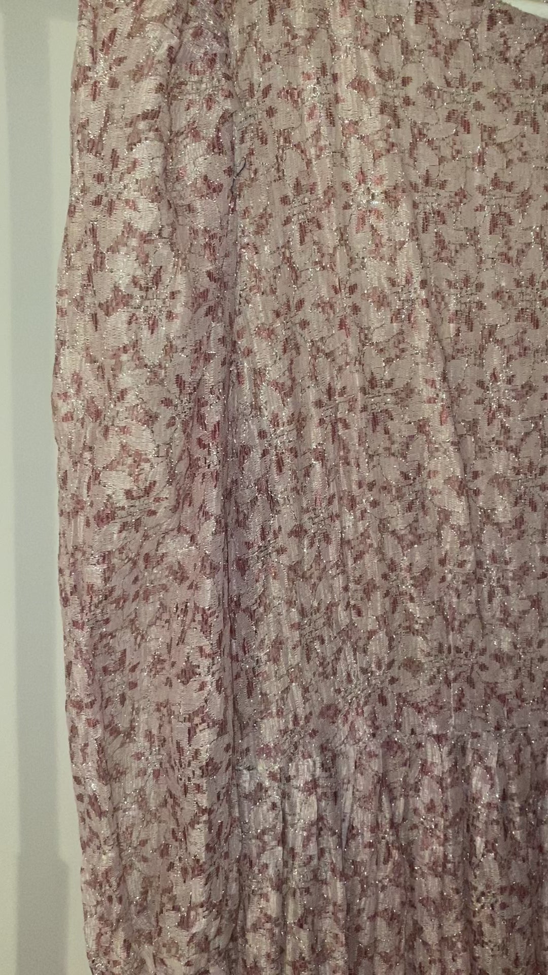 Vestido vintage plisado