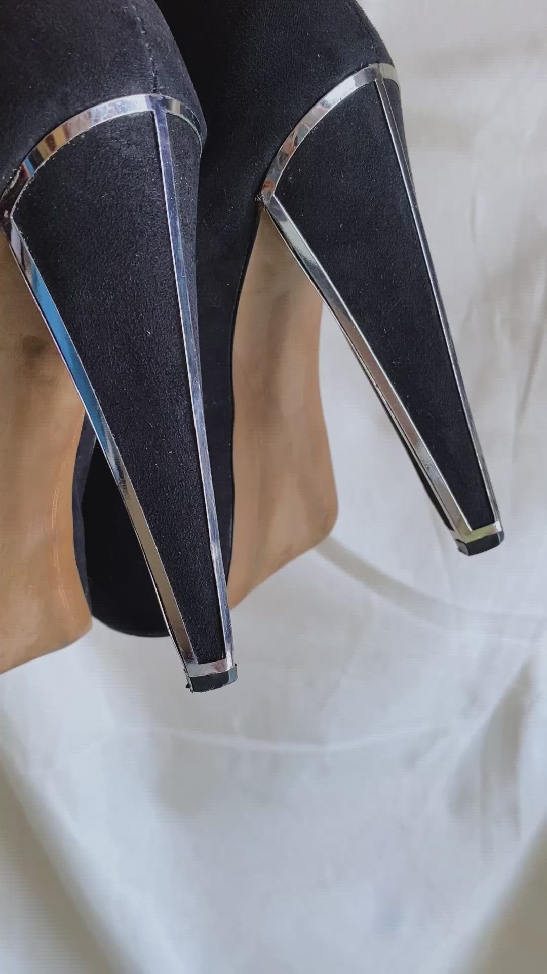 Tacones negros Bershka