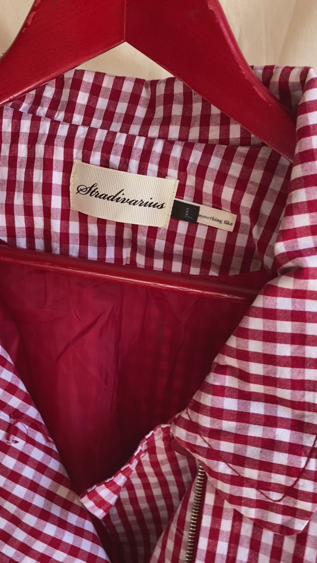 Chaqueta vichy Stradivarius