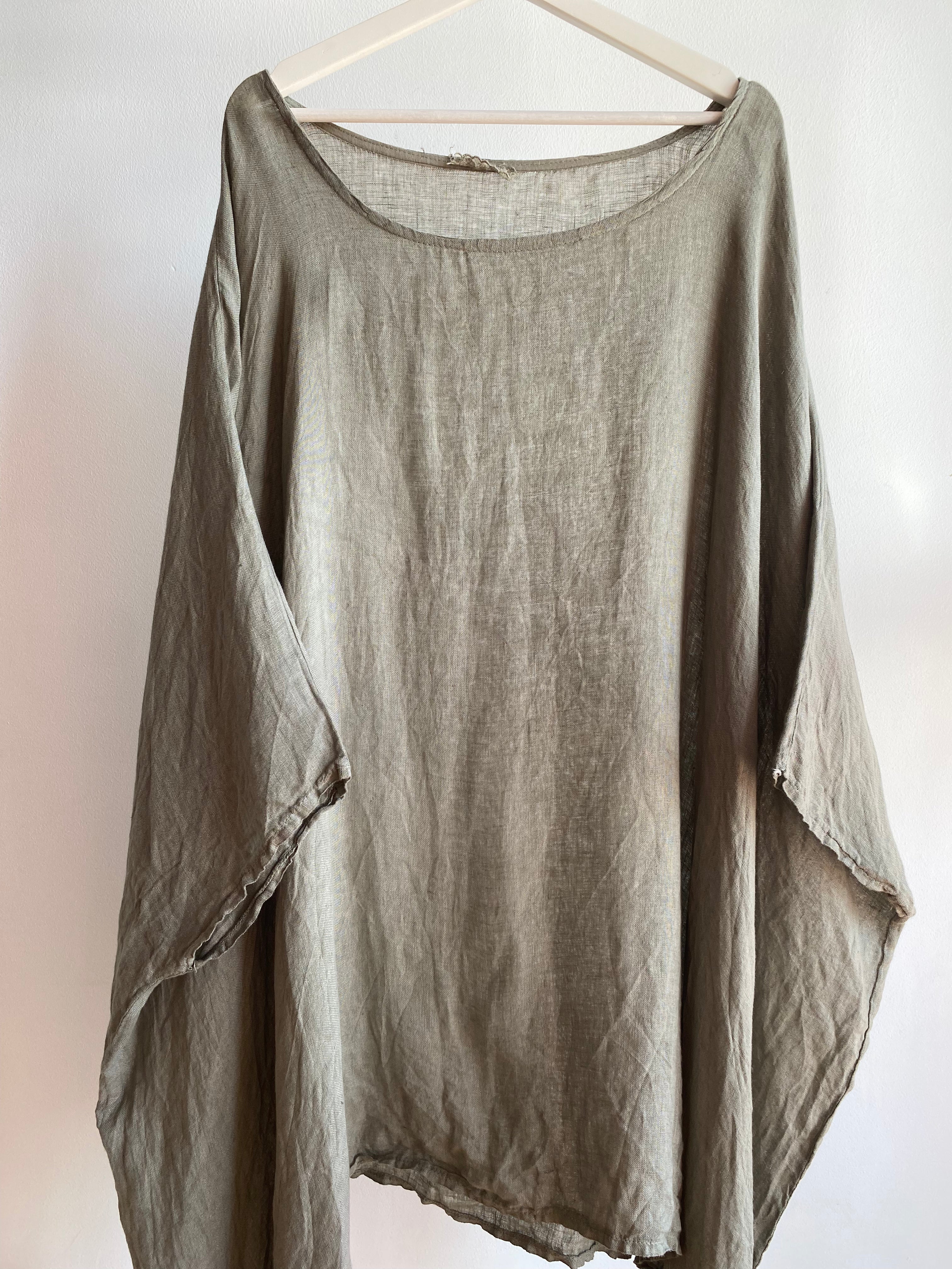 Vestido túnica lino