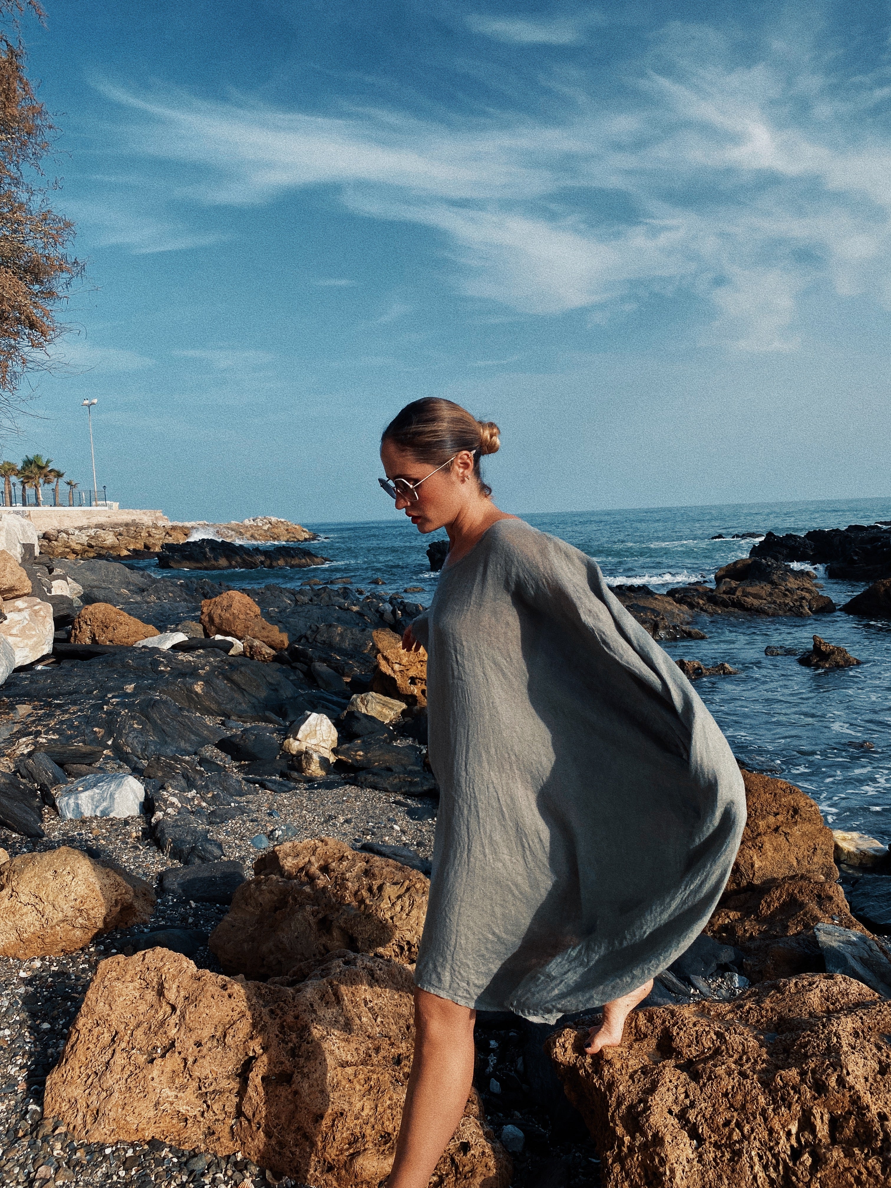 Vestido túnica lino