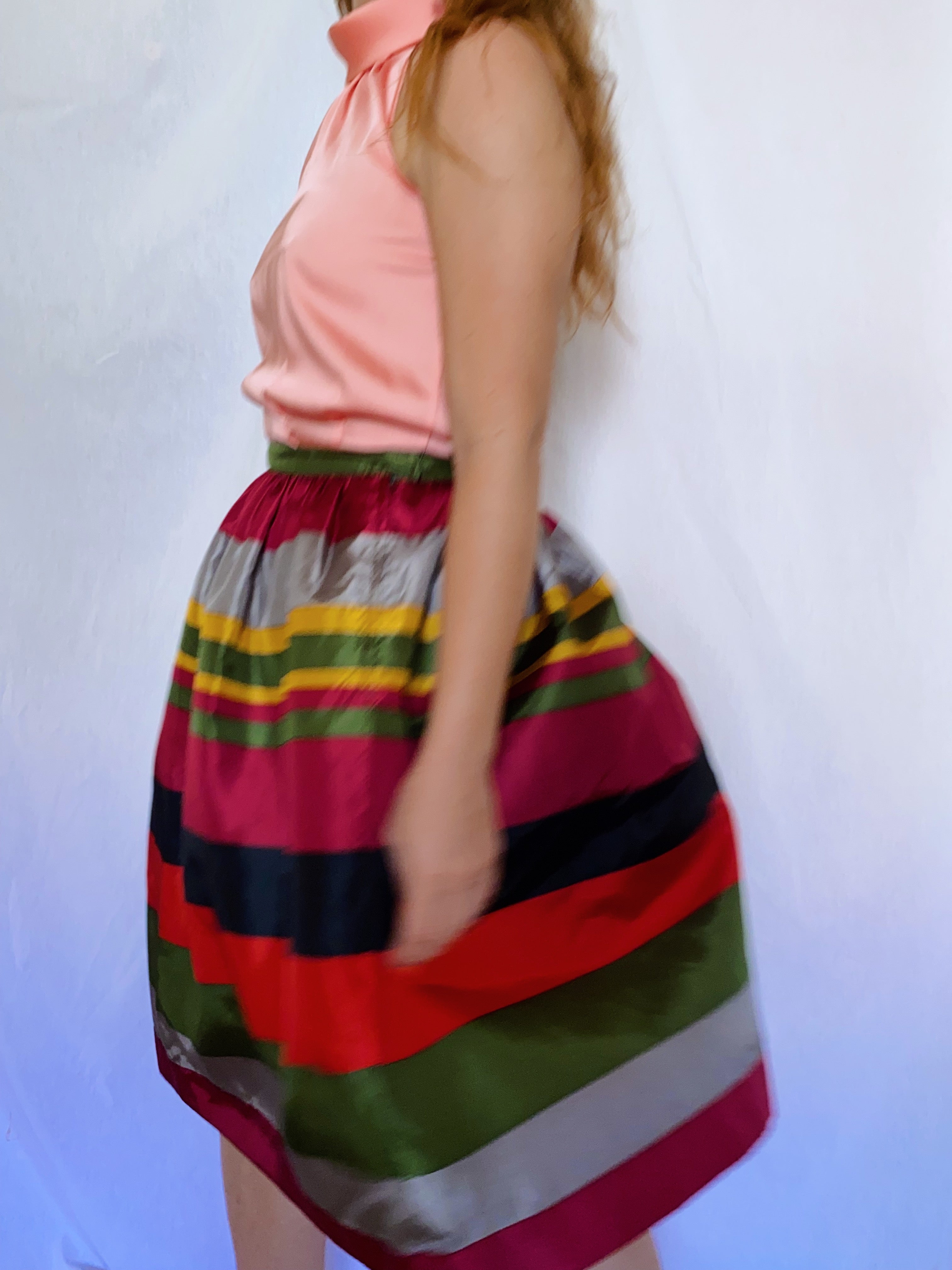 Falda multicolor vintage