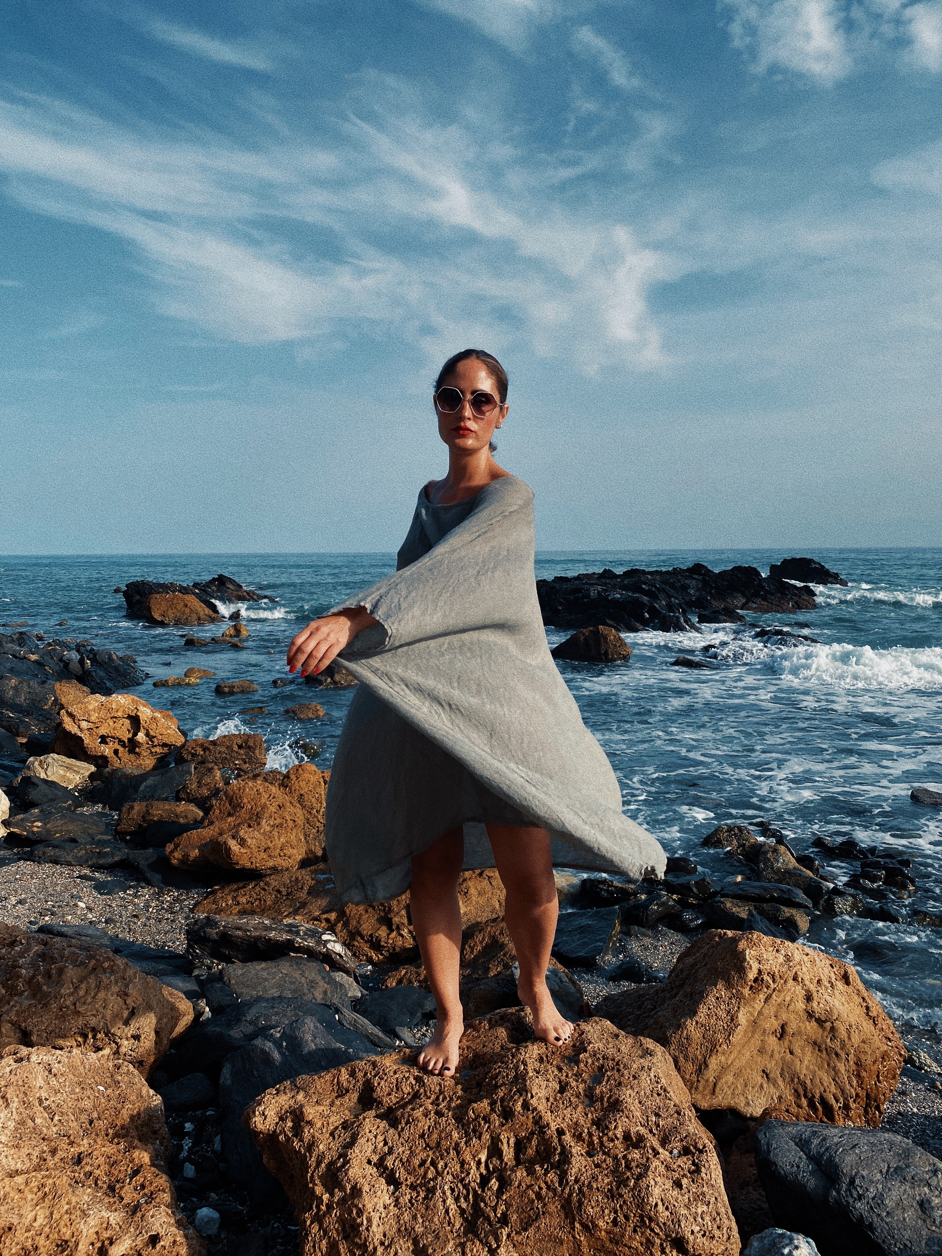 Vestido túnica lino