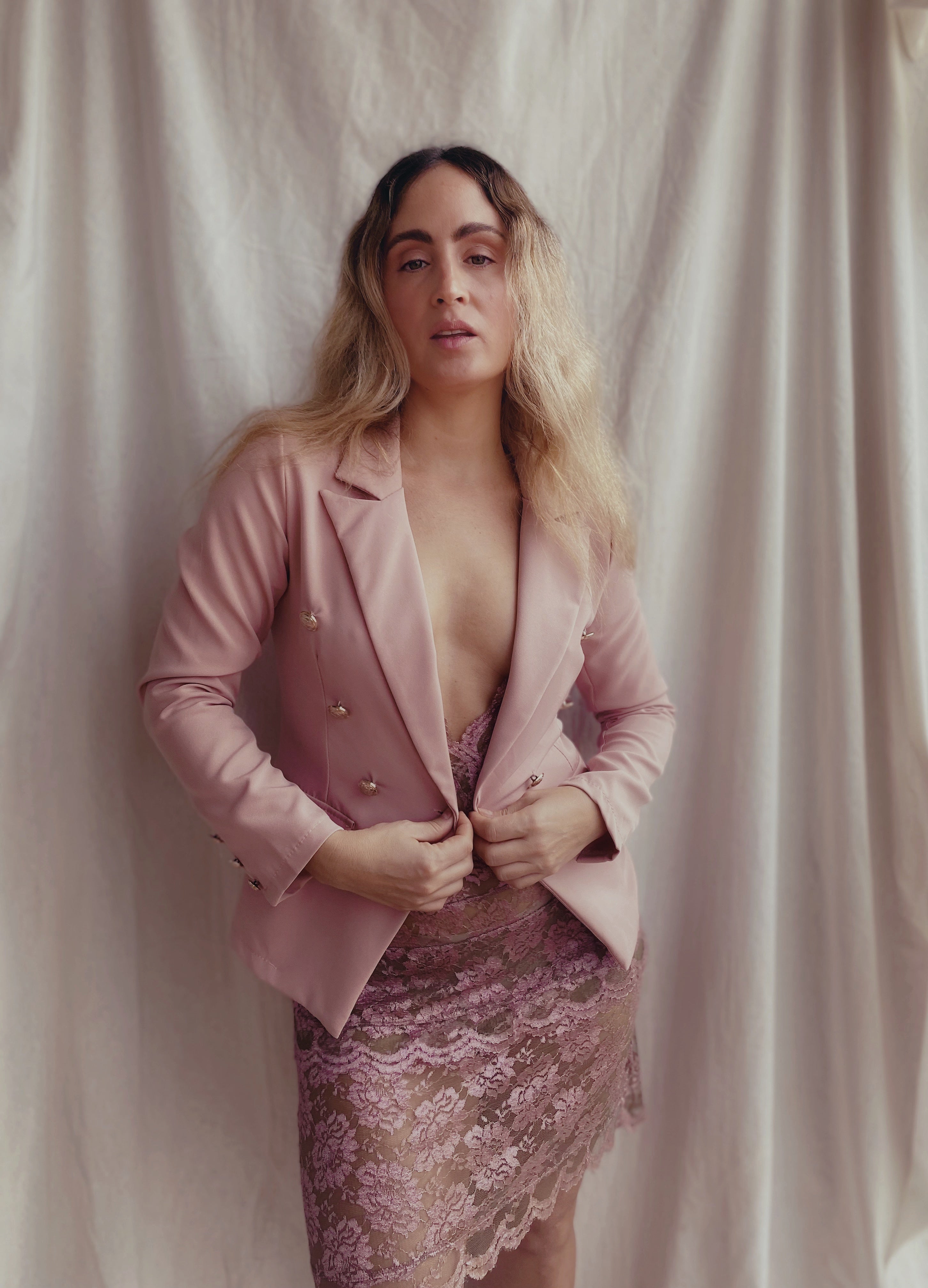 Blazer rosa New Collection