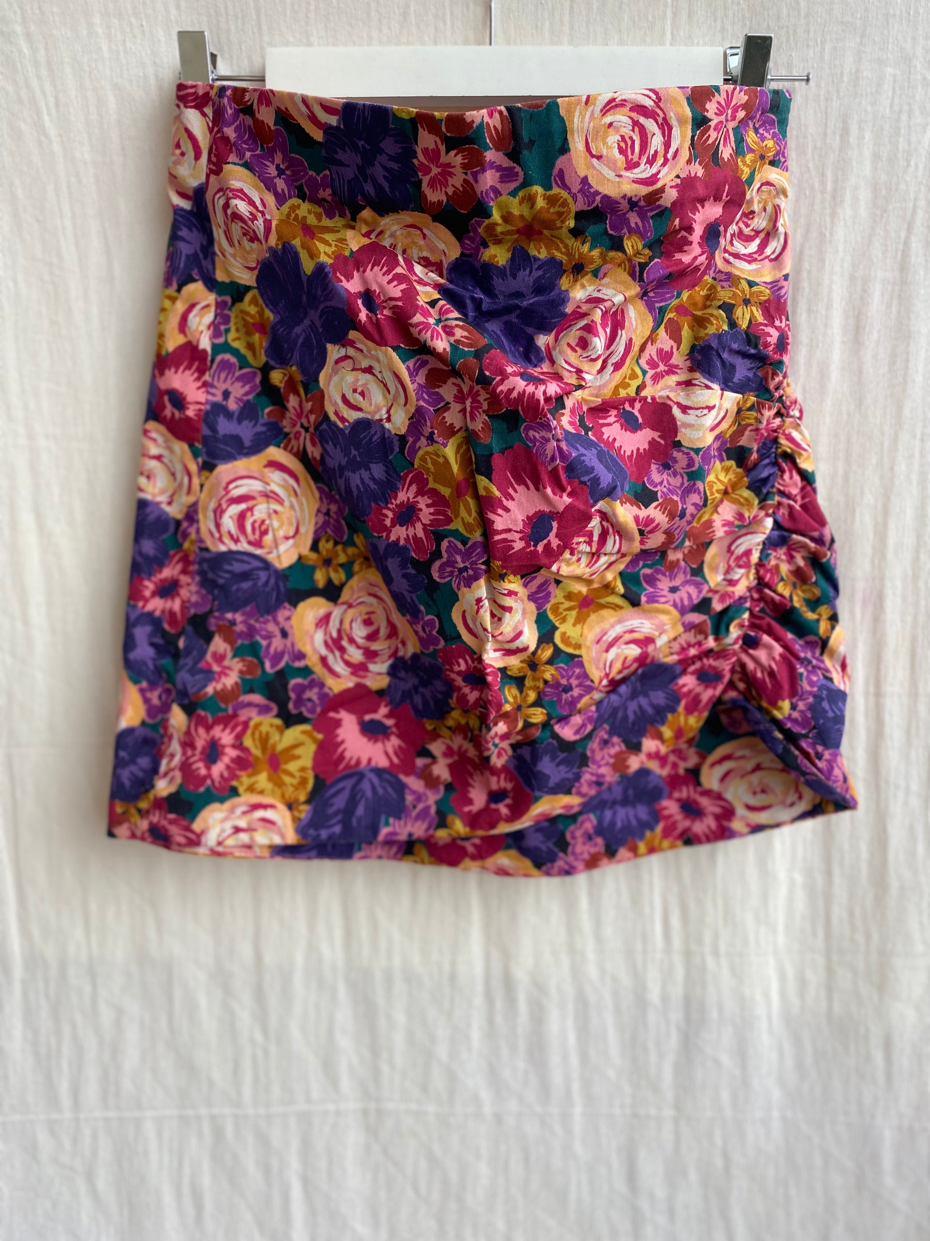 Falda estampada Zara