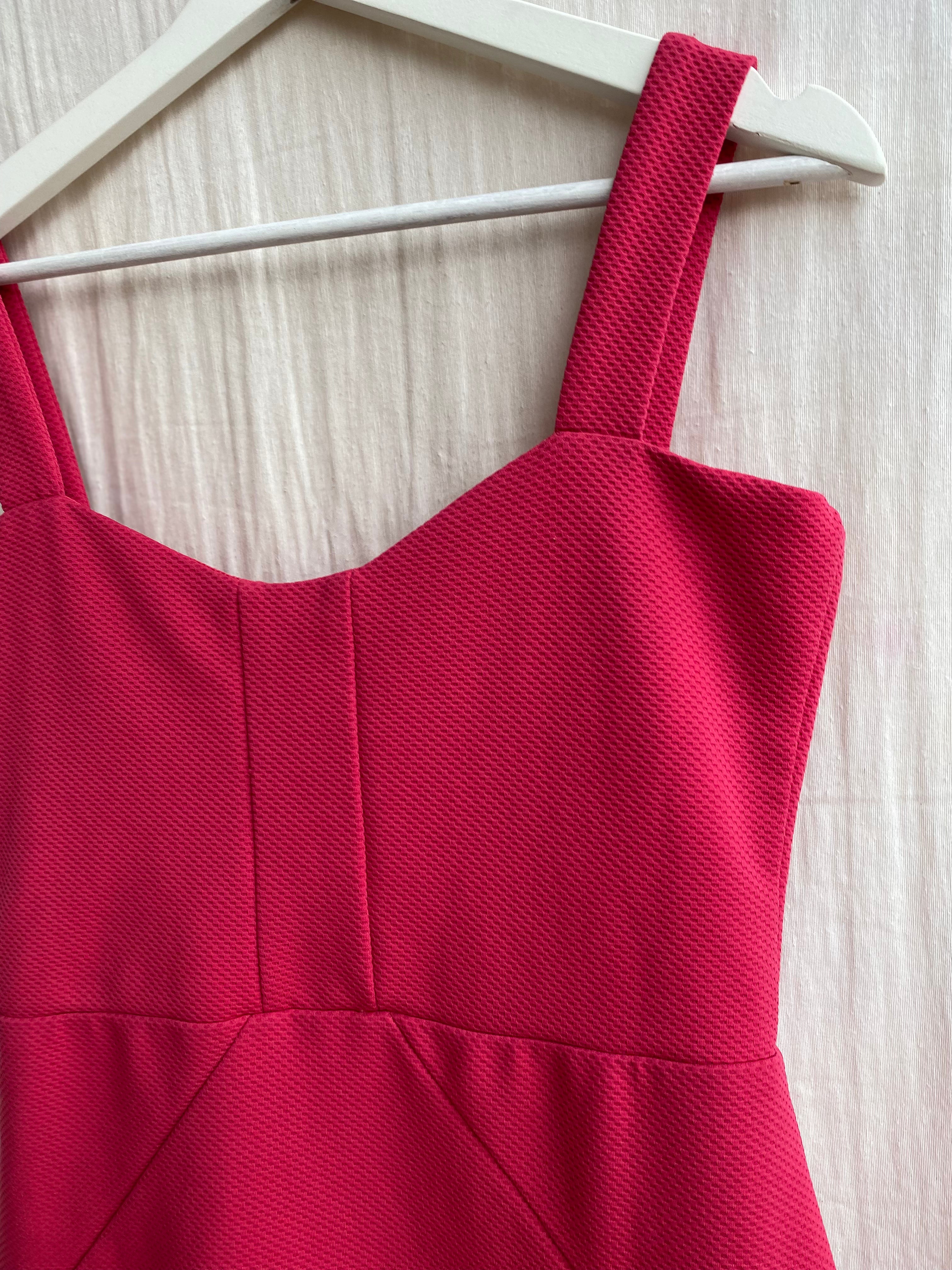 Vestido fucsia vintage