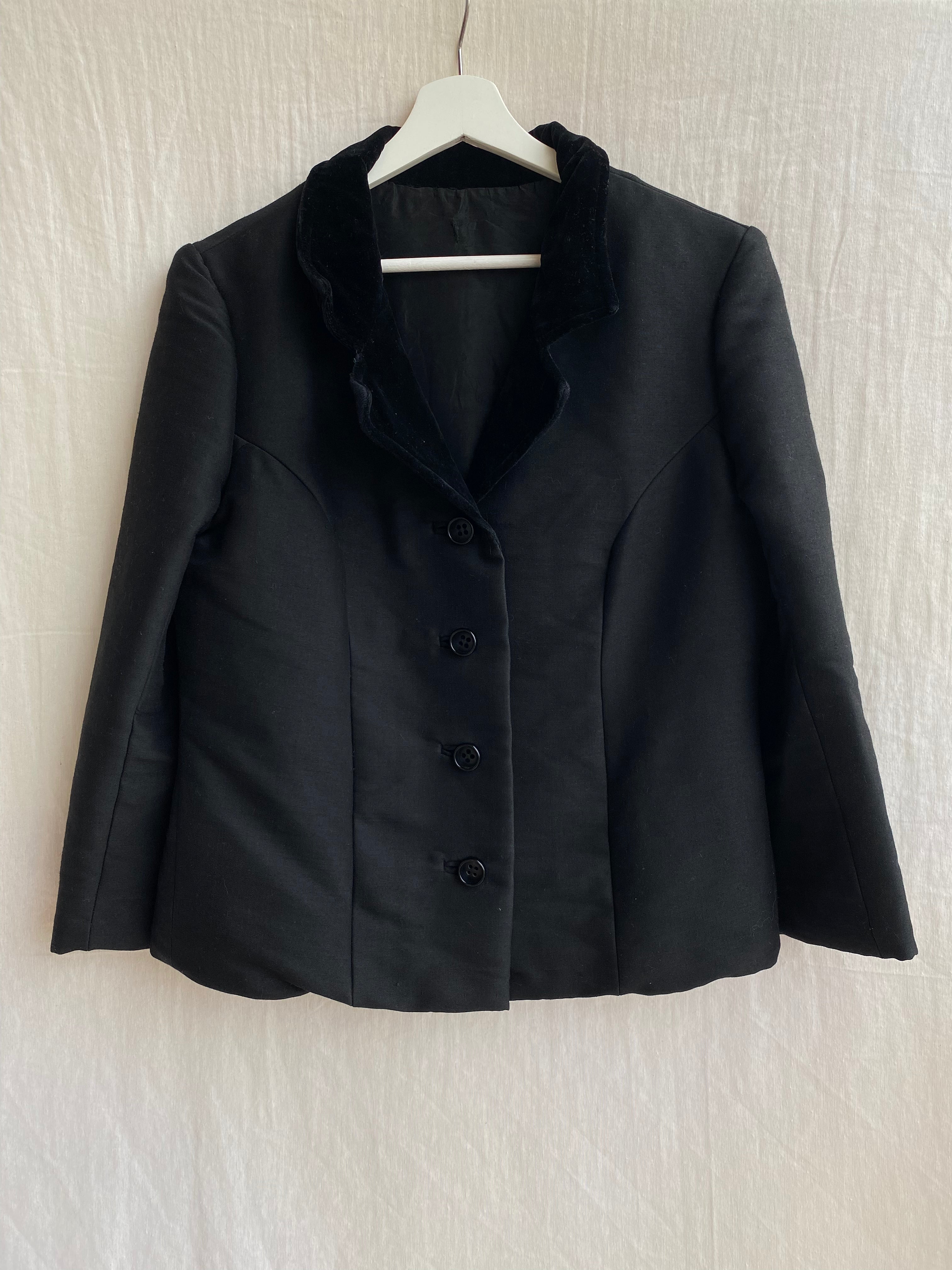 Blazer vintage solapa terciopelo